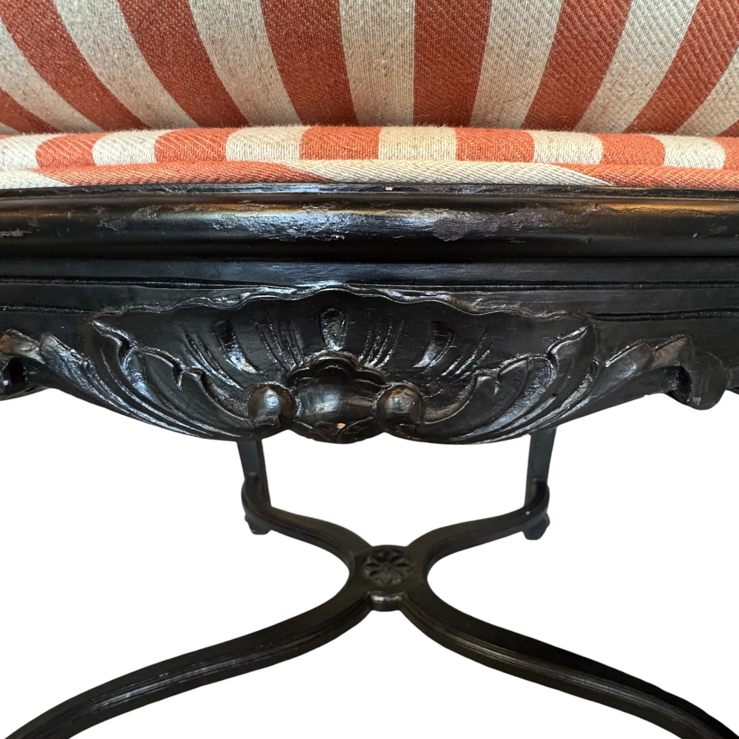 Walnut
striped
Louis XV
French
Chair
cane chair
cane
arm chairs
accent chair
Restored French Louis XV armchair with modern upholstery
reimagined classic design
vibrant striped fabric
walnut frame
Reupholstered Louis XV Furniture Vintage French Armchair
Classic French Furniture