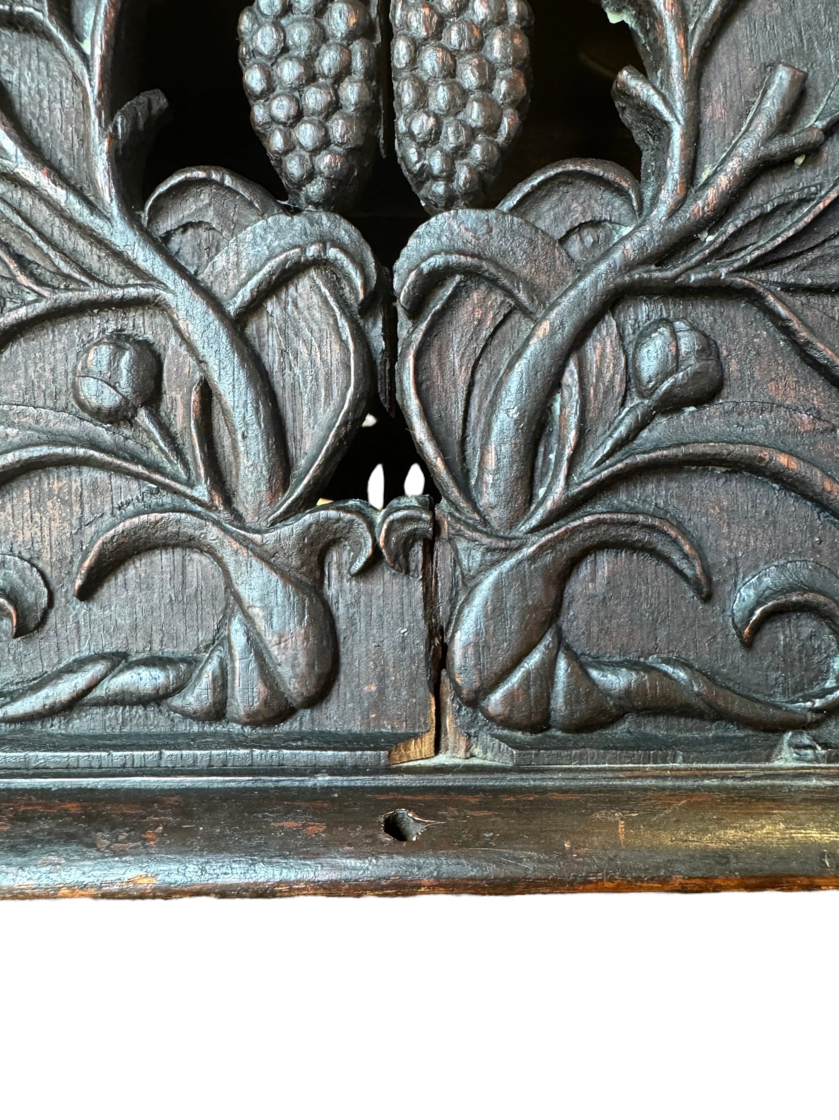 Diminutive Piece Carved Mahogany Cabinet, 19th Century, Mahogany, Cabinet, bird carvings, botanical carvings, sloping integral base, one door, floral motifs, brass door handle
