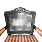 Walnut
striped
Louis XV
French
Chair
cane chair
cane
arm chairs
accent chair
Restored French Louis XV armchair with modern upholstery
reimagined classic design
vibrant striped fabric
walnut frame
Reupholstered Louis XV Furniture Vintage French Armchair
Classic French Furniture