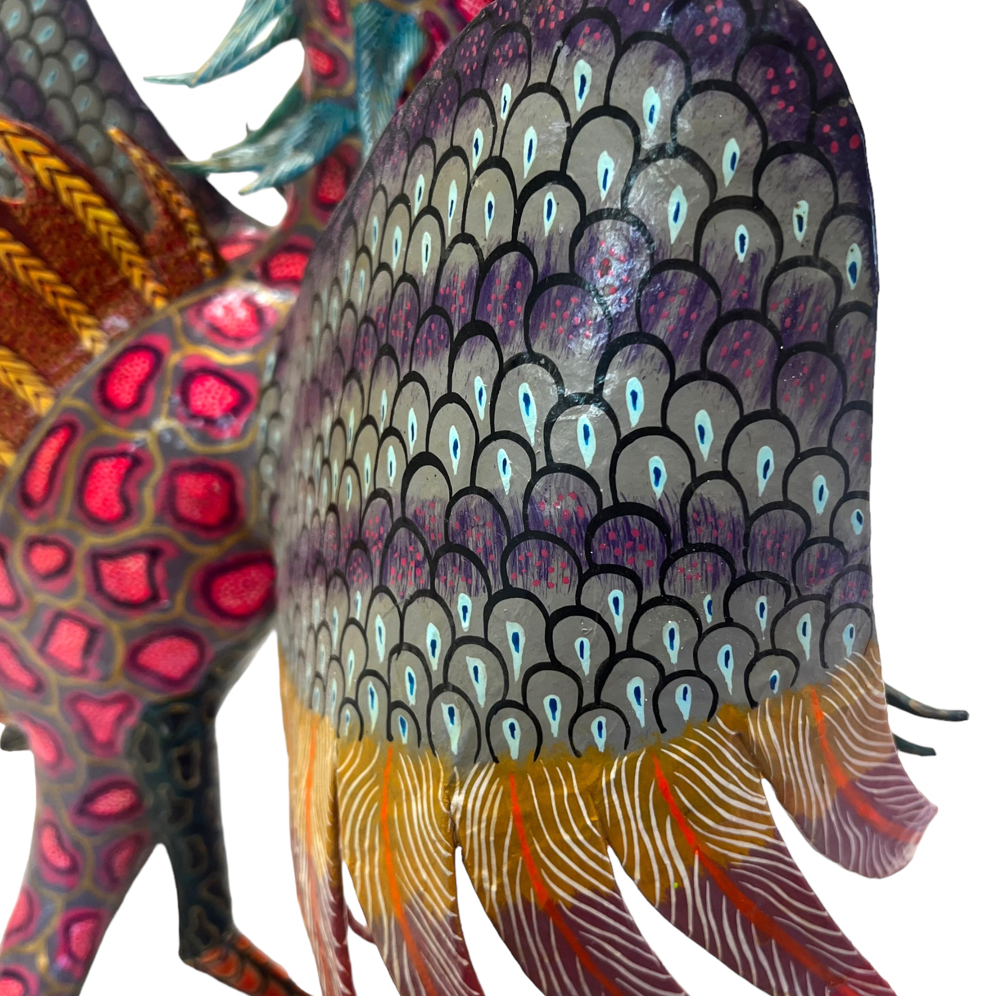 vibrant
Sculpture
sculptural
Paper mache
Mexico
Mexican artist
Mexican
living room
Home
folk art
feathers
deocr
Colorful
birds
bird
Art
Antonio Joel Garcia
Animals
Animal
alebrije
2000s
Cartoneria
creature
hanging art