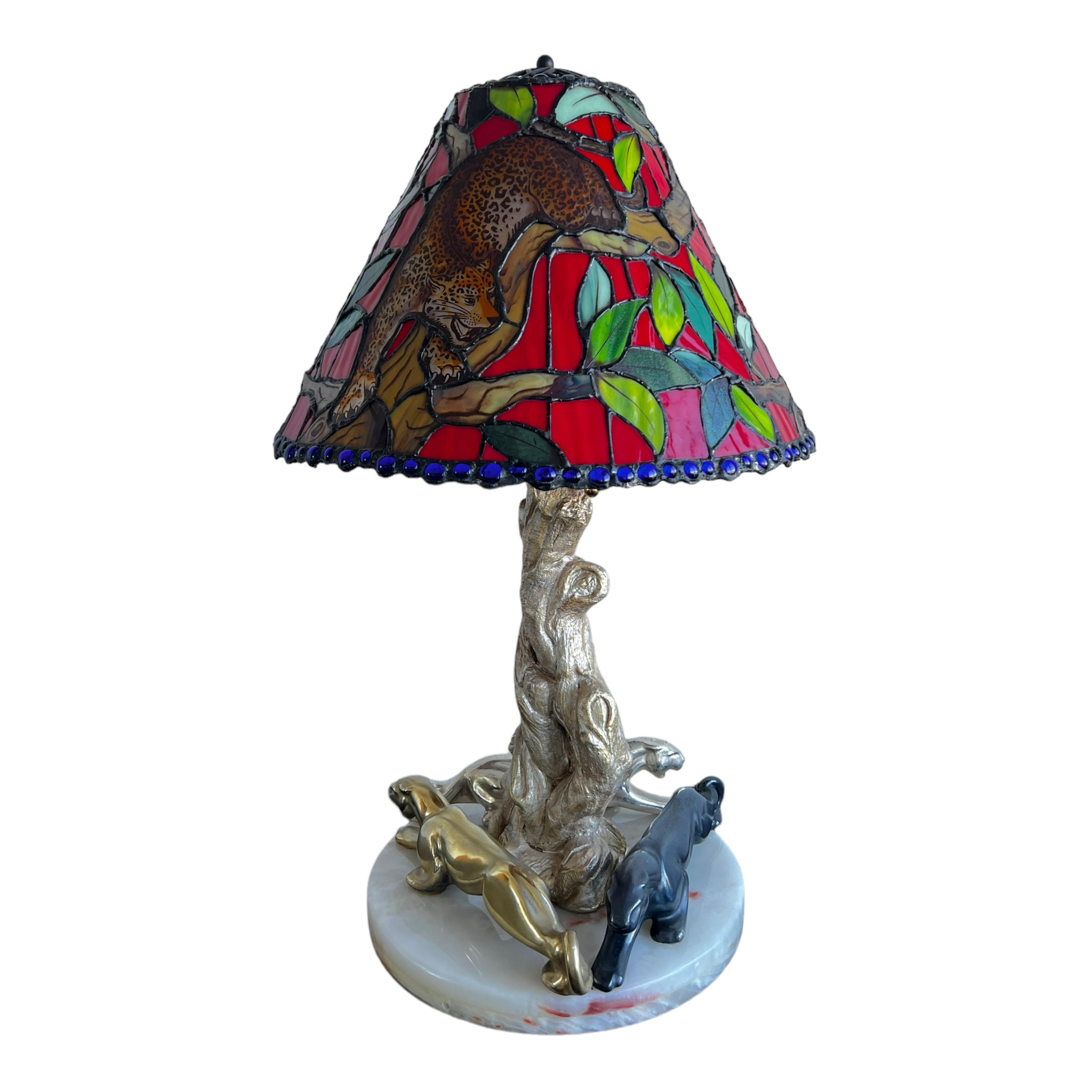 Table lamp
onyx marble
living room
Lamp
Home
Glass
cheetah
Animals
Animal
1970s
Colorful
stained glass
leopard
Faux bois
jaguars
Red
Artisan
Living