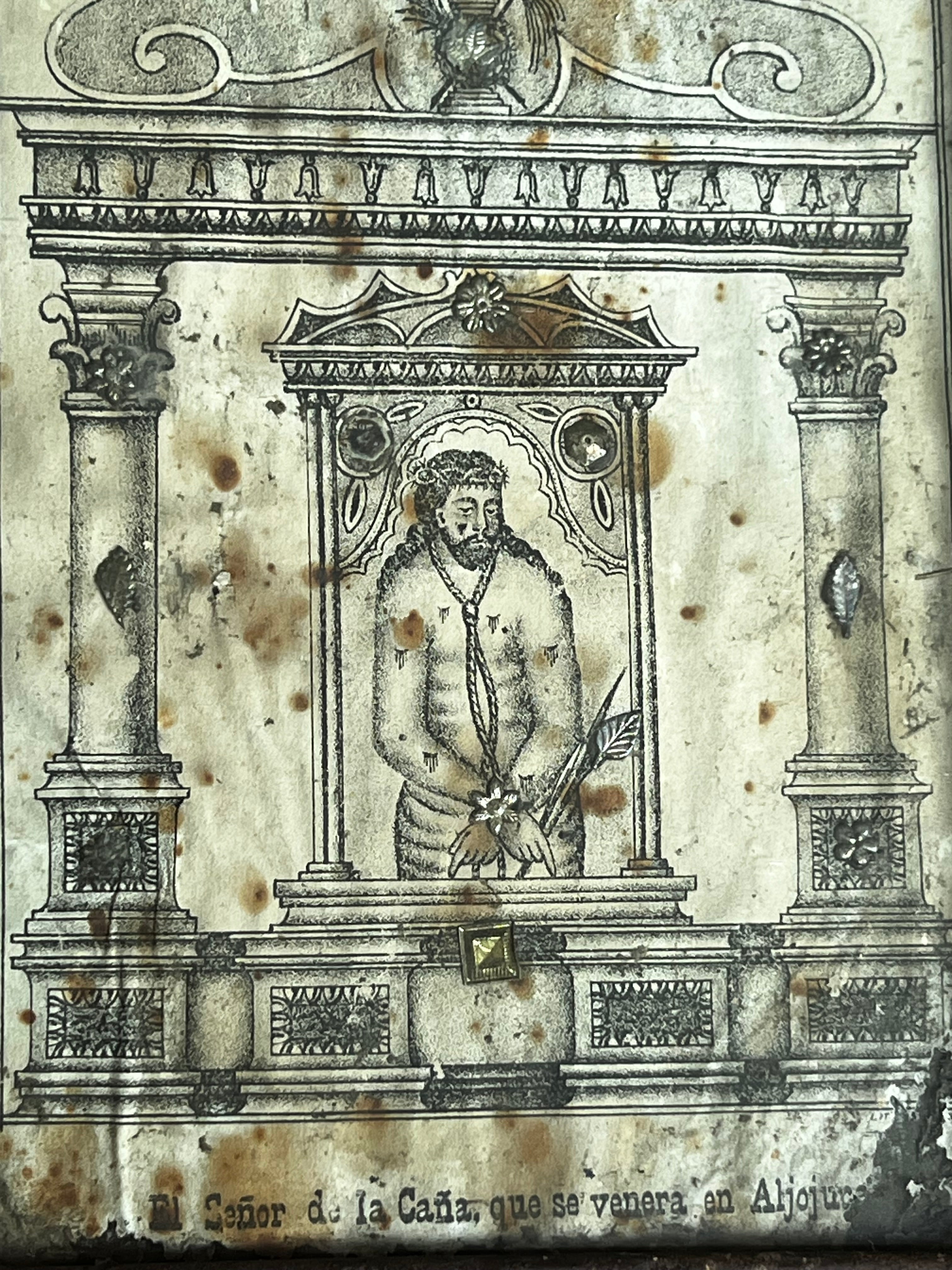 wall art
tin
retablo
religious
Print
Mexico
Mexican
Lord of the Cane
Home
folk art
Art for All
Art
antique
19th century
art under 1000
Glass