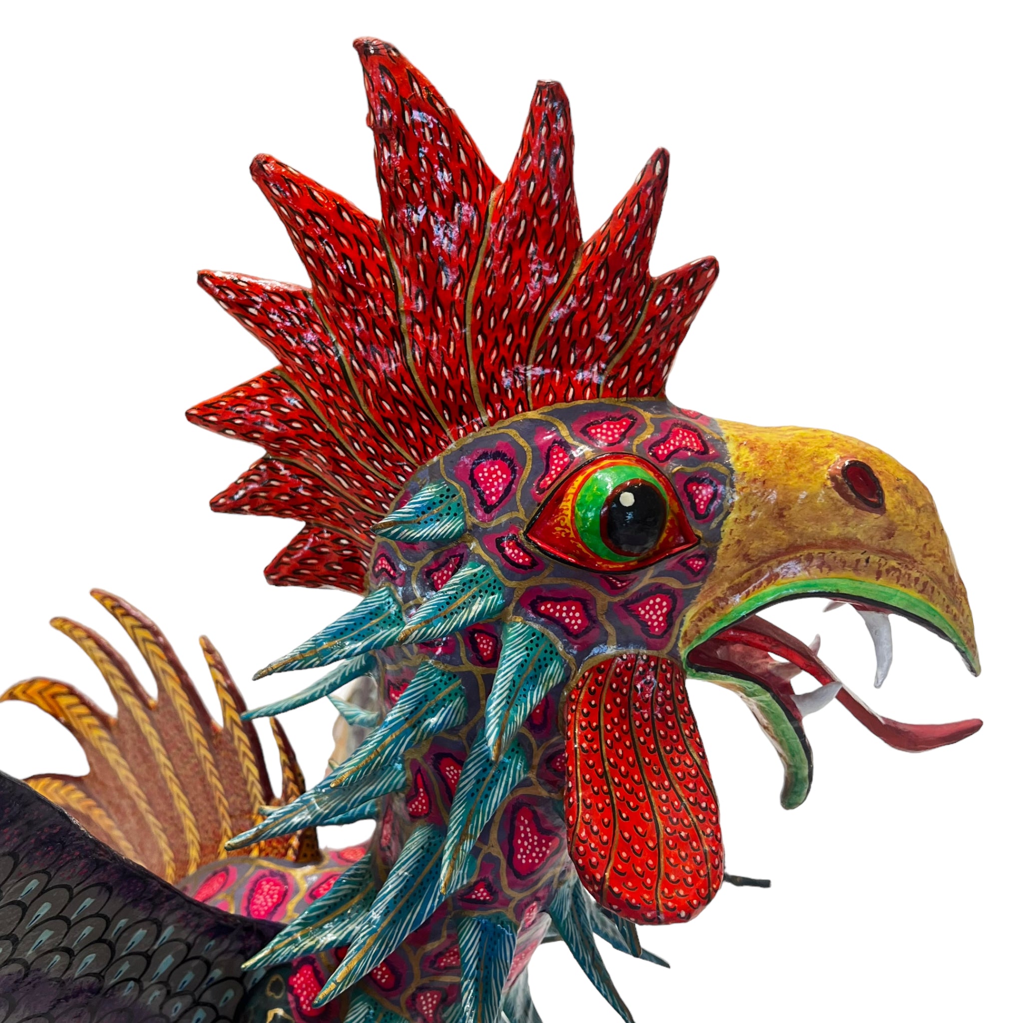 vibrant
Sculpture
sculptural
Paper mache
Mexico
Mexican artist
Mexican
living room
Home
folk art
feathers
deocr
Colorful
birds
bird
Art
Antonio Joel Garcia
Animals
Animal
alebrije
2000s
Cartoneria
creature
hanging art