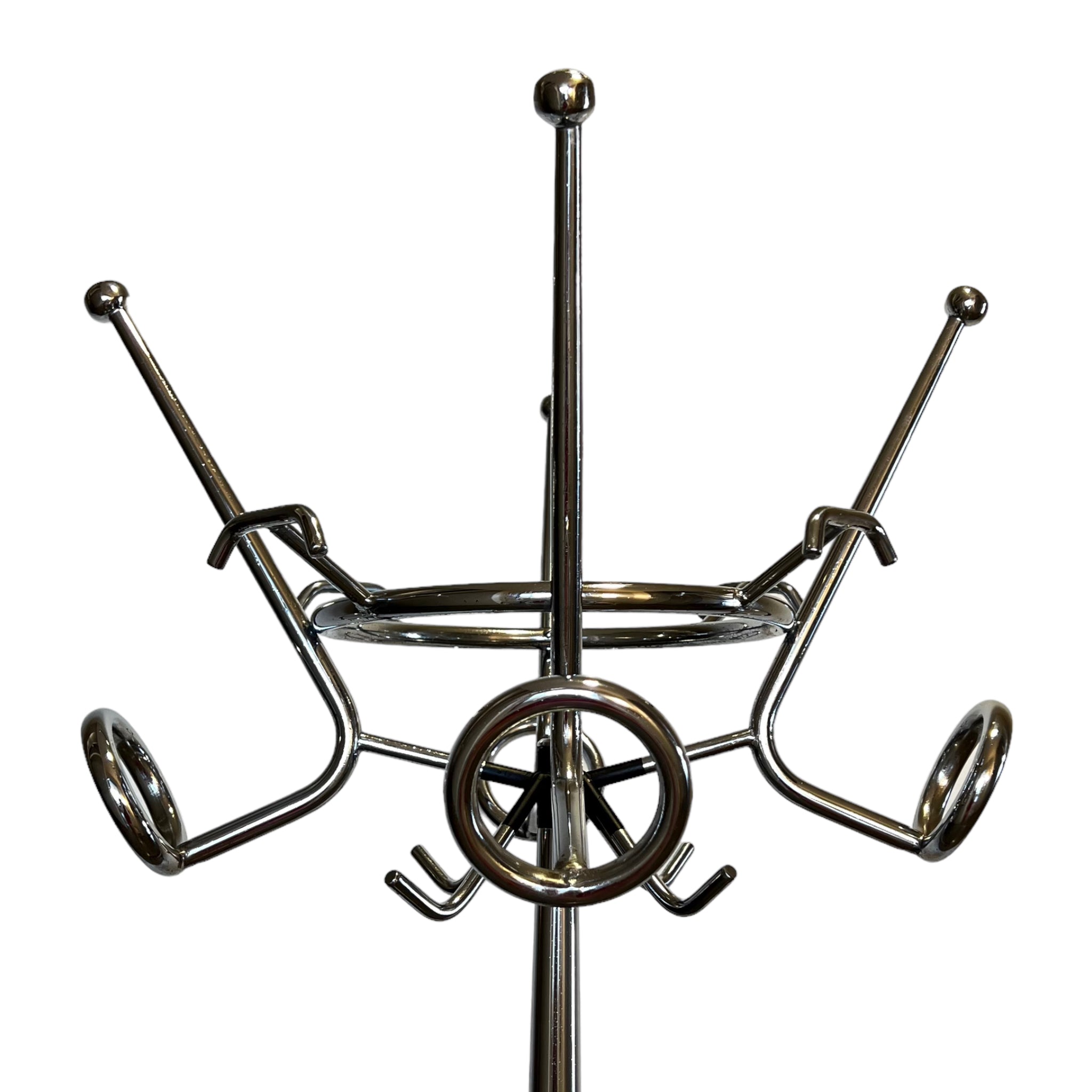 steel
Sourced in Italy
modern
metallic
metal
italian
Home
hall tree
Furniture
Decor
coat rack
Chrome
1960