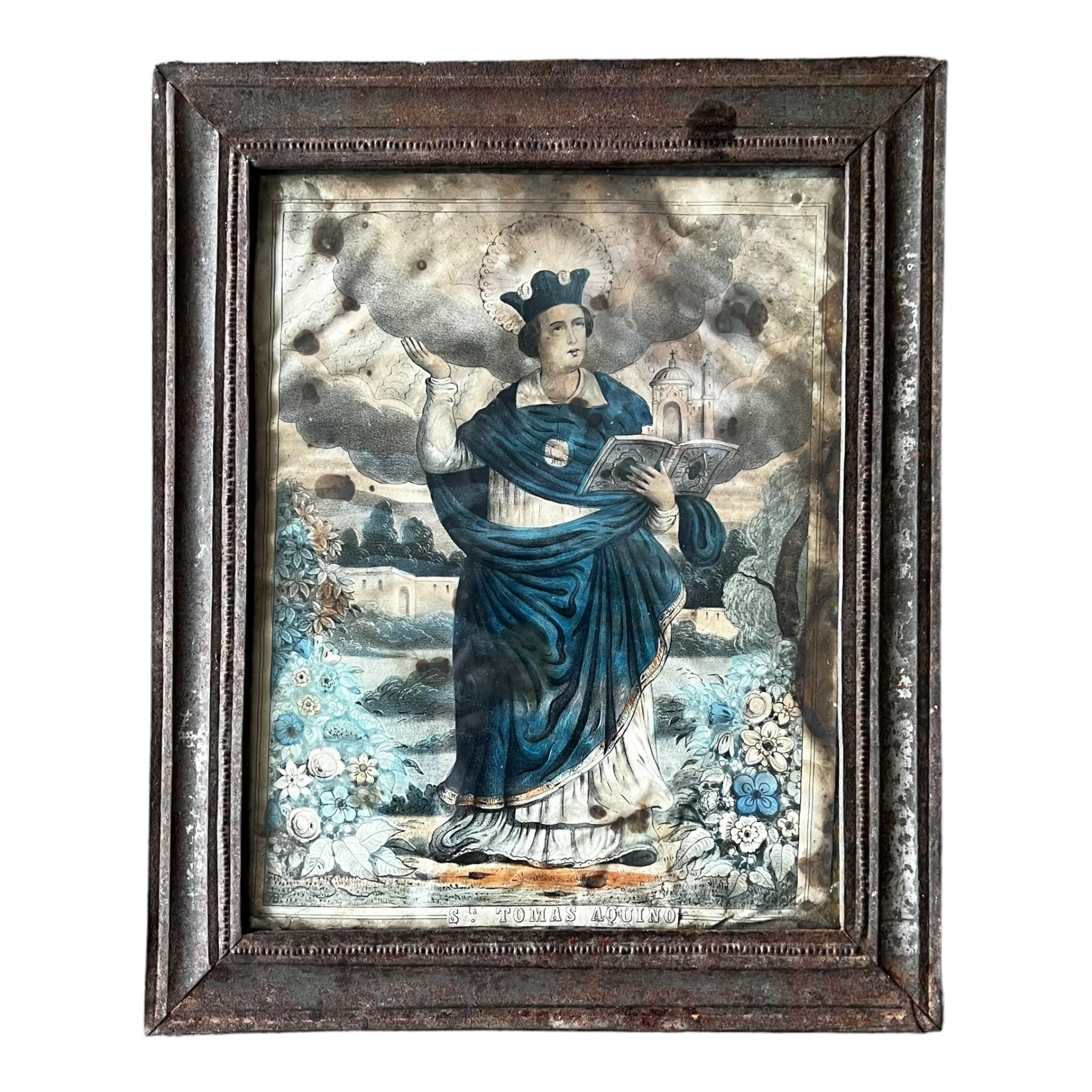 wall art
19th Century Saint Thomas Aquino Retablo
tin
Saint Thomas of Aquino
retablo
religious
Mexico
Mexican
Home
folk art
Art for All
Art
antique
19th century
art under 1000
Glass