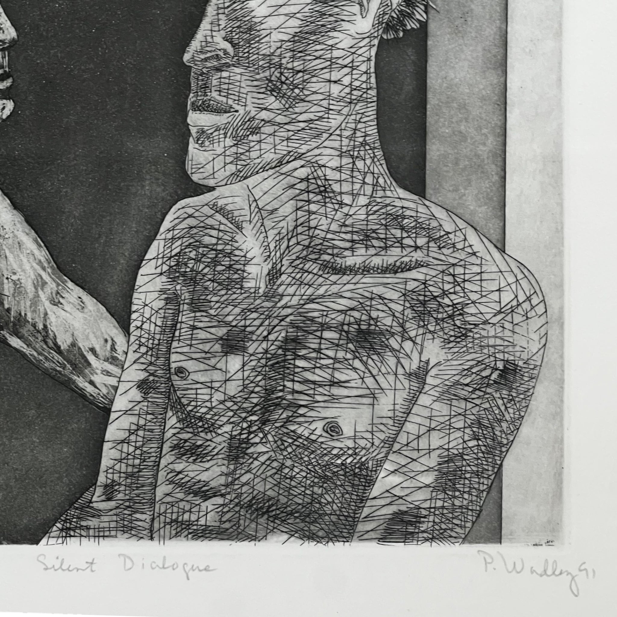 wall art
Texas artist
signed
Print
Patrick Wadley
nudes
nude
in the buff
Home
framed
etching
black and white
Art for All
Art
1990s
art under 1000
man
Figure
