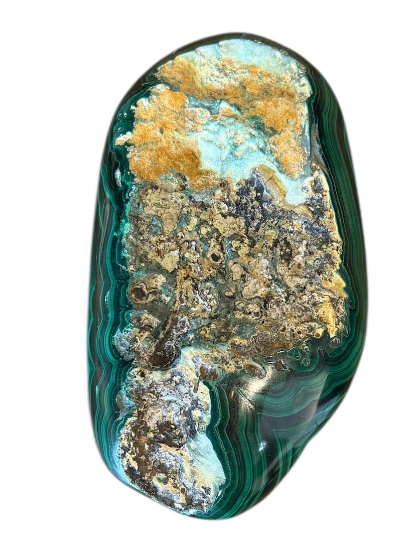 Malachite specimen
Mineral inclusion
Banded patterns
Natural textures
Polished stone
Collector's item
Unique find
Rare specimen
Green hues
Mineral matrixMalachite
Specimen
Mineral
Stone
Banded
Green
Unique
Rare
Polished
Textured
Matrix
Collectible
Display
Natural
Vibrant