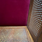 Vintage
velvet
upholstered
settee
reed
mid century modern
Mid century
cane
BURGANDY
bench
banquette
Mid-Century Cane Settee
cane settee
mid century settee
mcm settee
mcm bench
velvet bench
velvet settee
burgandy velvet bench
entryway
entryway bench
cane bench