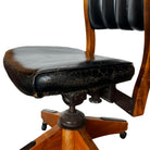 wood
Vintage
swivel chair
Office chair
office
NYC
Mid century
leather
Home
Gunlocke
Chair
50s
1950s
desk chair
rolling chair
Gunlocke Office Chair
black leather
The Gunlocke Company