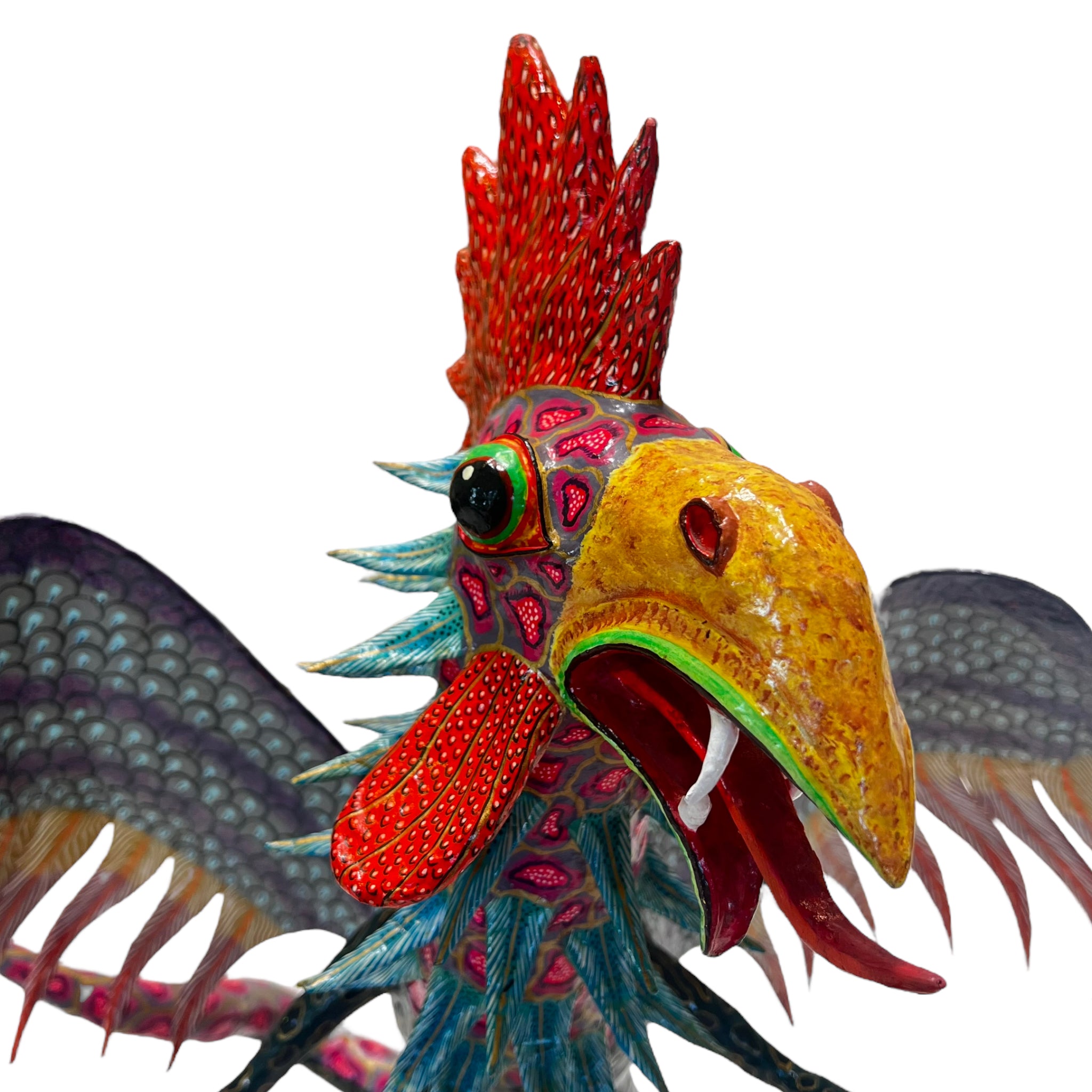 vibrant
Sculpture
sculptural
Paper mache
Mexico
Mexican artist
Mexican
living room
Home
folk art
feathers
deocr
Colorful
birds
bird
Art
Antonio Joel Garcia
Animals
Animal
alebrije
2000s
Cartoneria
creature
hanging art