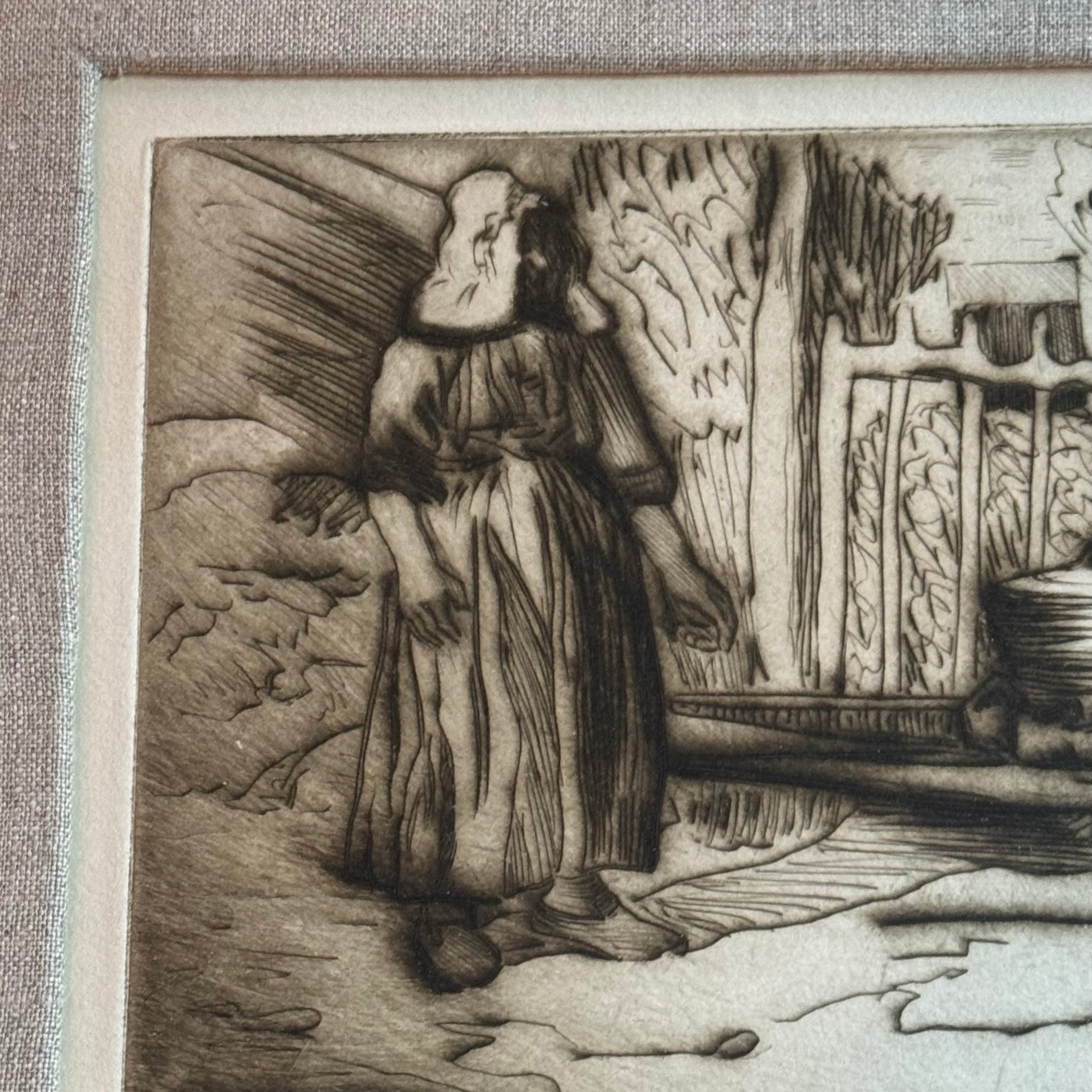 wall art
Texas artist
Texas
Mary Bonner
La Lavandiere
etching
Art
1920s
La Lavandiere 1924: An Etching by Mary Bonner
Etching by Mary Bonner
Mary Bonner's La Lavandiere (1924)