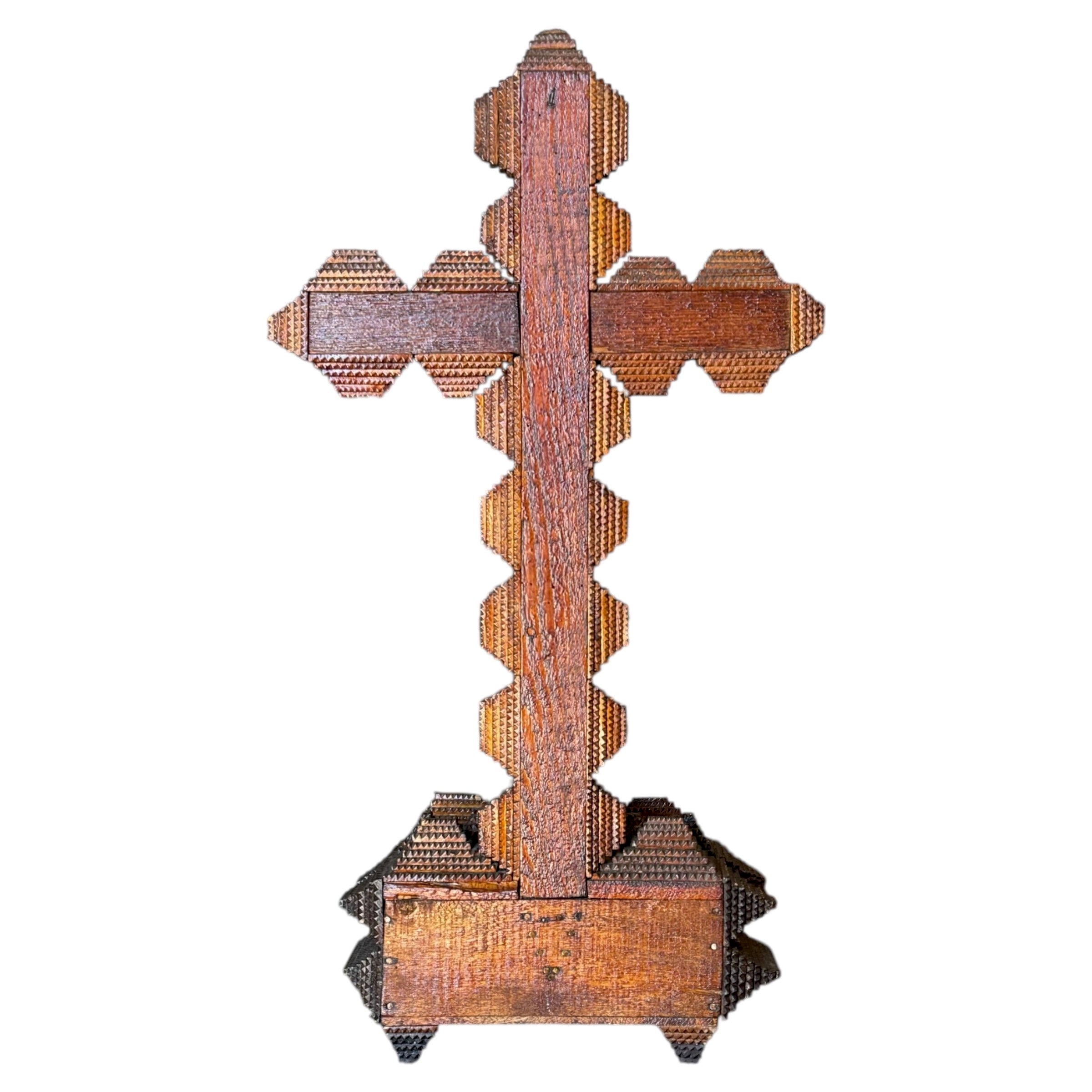 wood
tramp art
Table Top
Sculpture
sculptural
religious
Gold
decorative
Decor
CRUCIFIX
cross
catholic
carved
Tramp Art Wood Crucifix Early 20th Century
Tramp Art Wood Crucifix
Tramp Art Crucifix
wood crucifix
hand-chipped carved tramp art
religious art
folk art
vintage tramp art