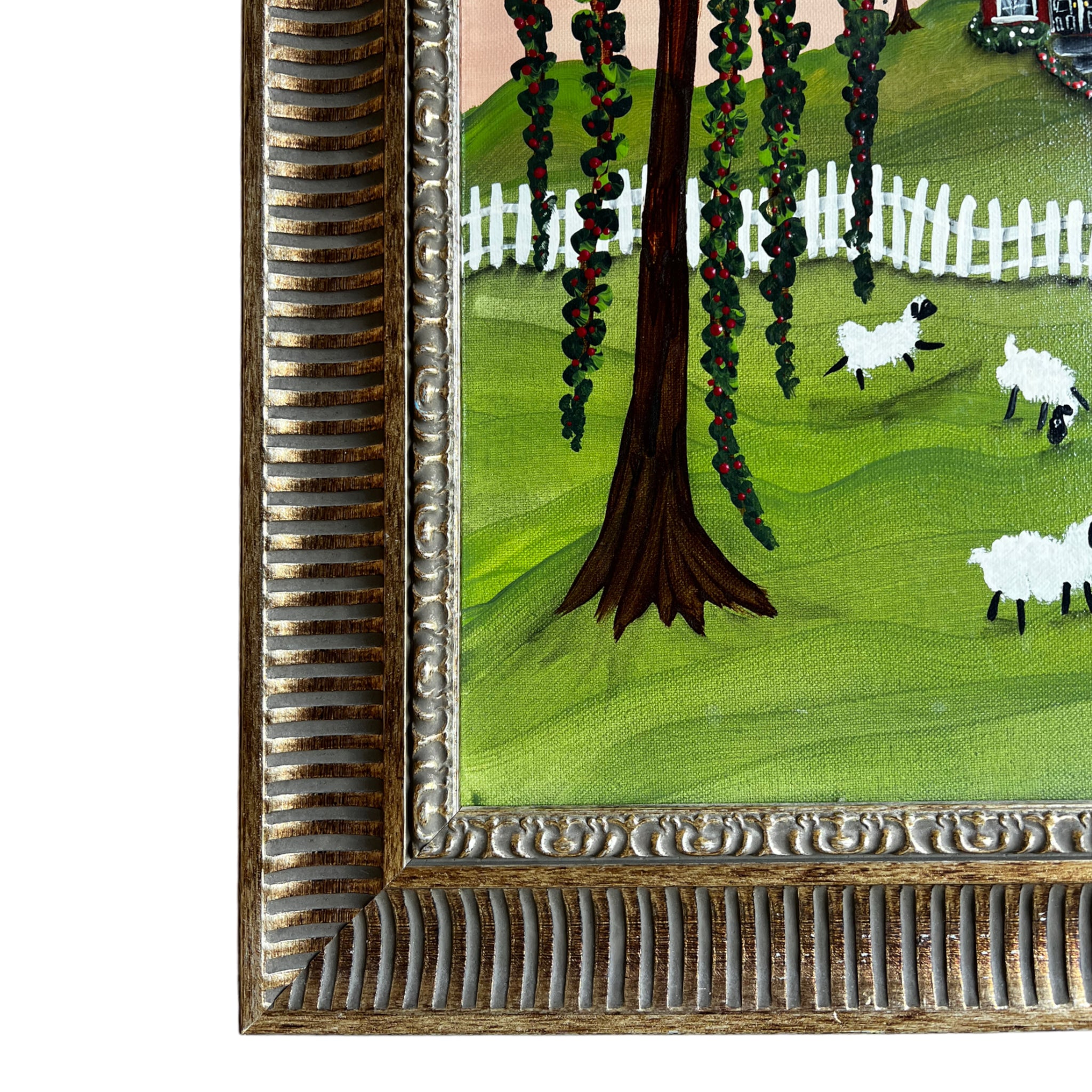 wall art
Vintage
trees
sheep
Painting
original art
Home
Green
folk art
Barbara Thibodeaux
Art
Animals
american
acrylic painting
2000s
Landscape