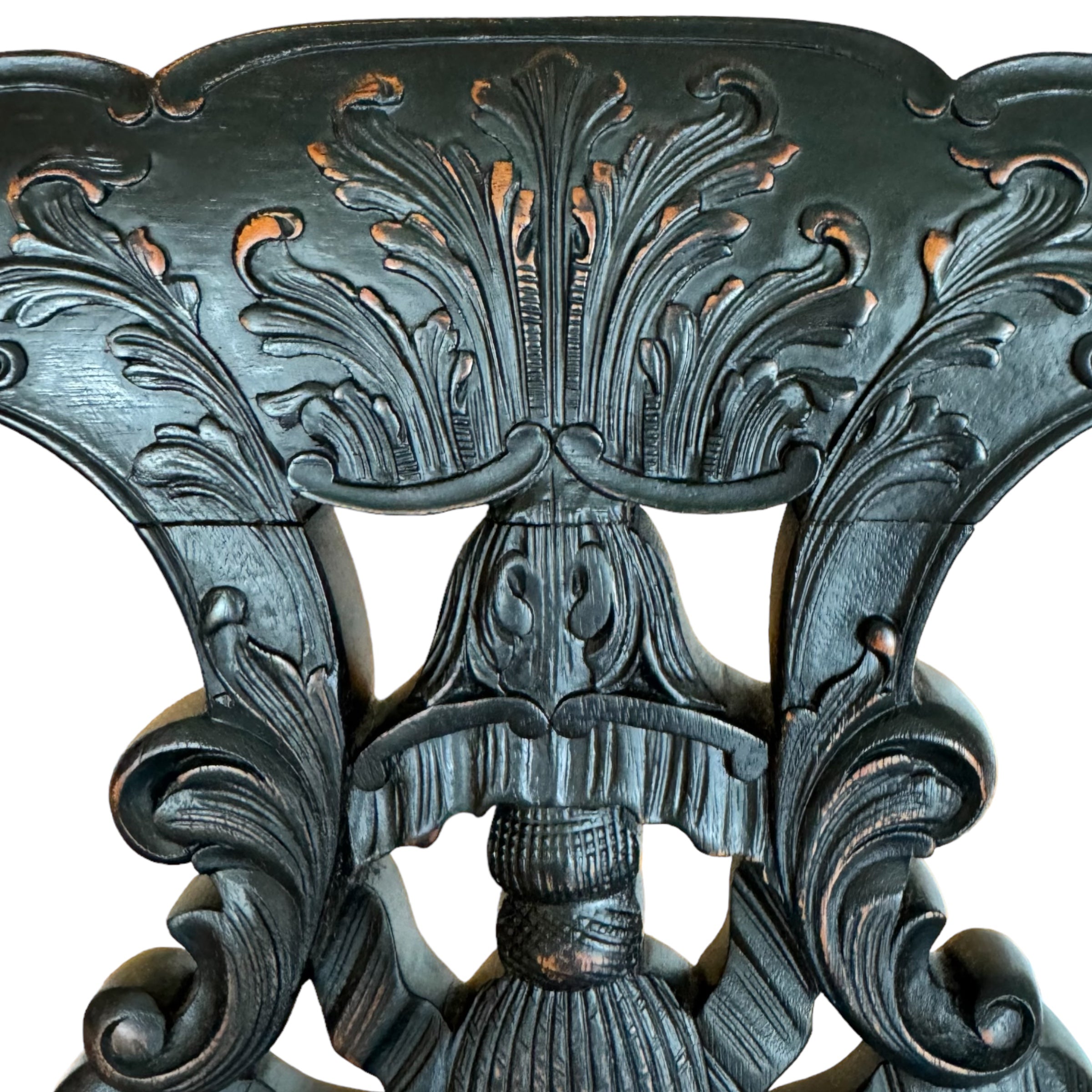 wood
Snakes
serpent
Floral
ebony wood
claw feet
Chippendale
chairs
carved
arm chairs
accent chair
20th Century
George III Chippendale Style Ebonized Armchair
Chippendale Style Ebonized Armchair
Ebonized Armchair
needlepoint flower design
vintage chairs
vintage chairs austin
carved crest
cabriole legs
velvet