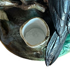 Vase
tree trunk
Majolica
Home
flower vase
birds
bird
Animals
Animal
figurine
home decor
Mid century
Colorful
Ceramic
1960s
Table Top
leaves
foliage