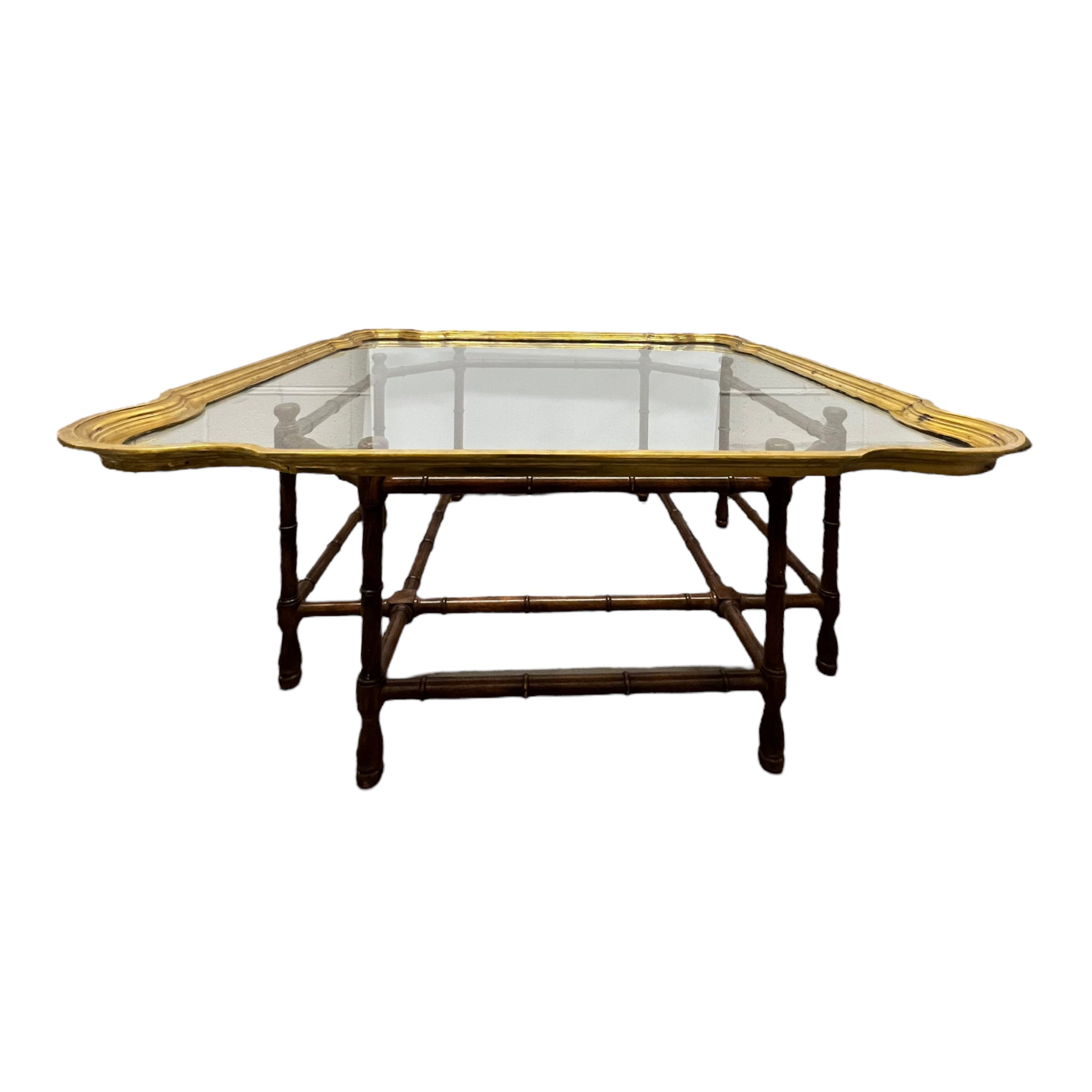 table
scalloped
metal
Home
glass
faux bois
Coffee table
brass
bamboo
baker furniture
1970s
octagonal