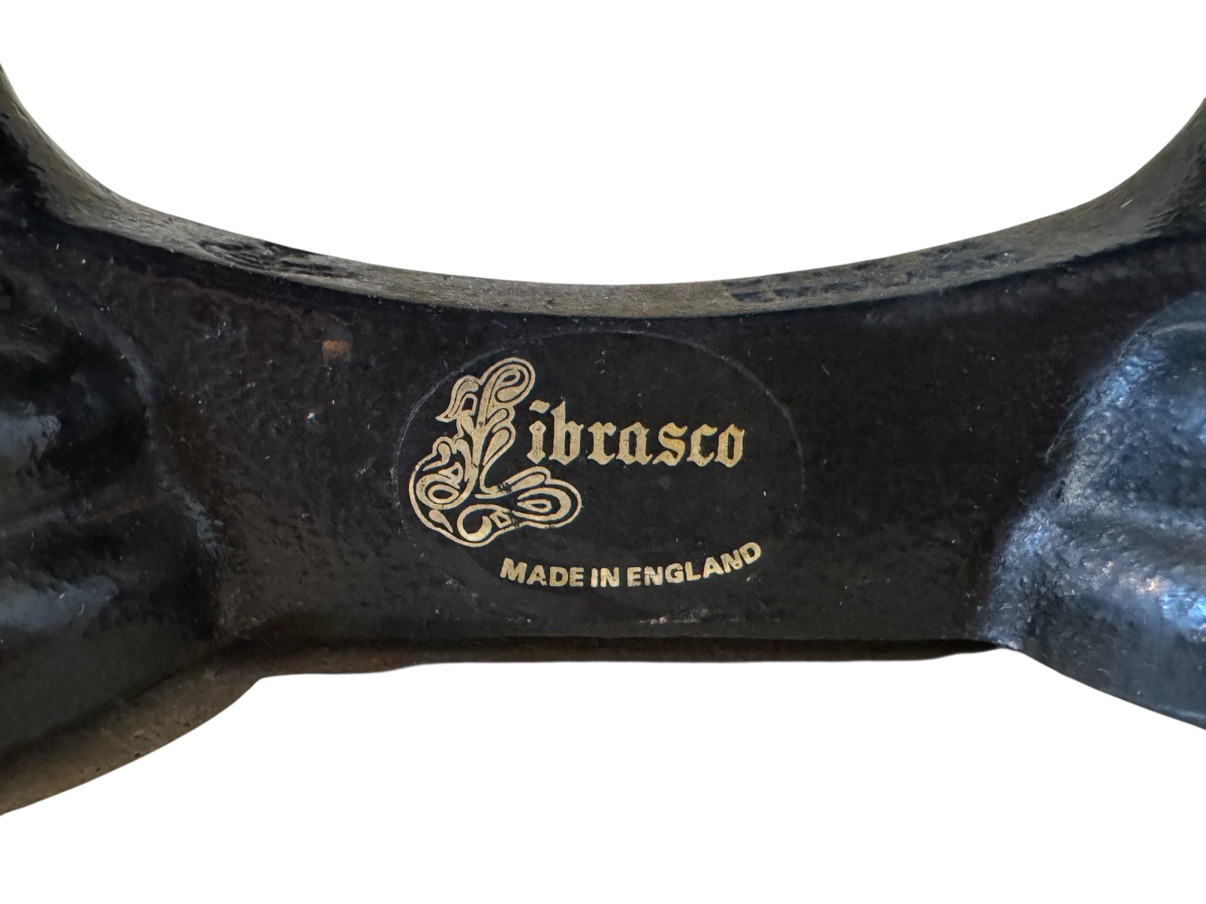 Painted Balance Scale with Brass Pans & Weights, Vintage, Antique, Librasco, Black Cast Iron, Brass, Birmingham Kitchen, Weighing Scales, Brass Weights, Kitchen Scale, Appliance