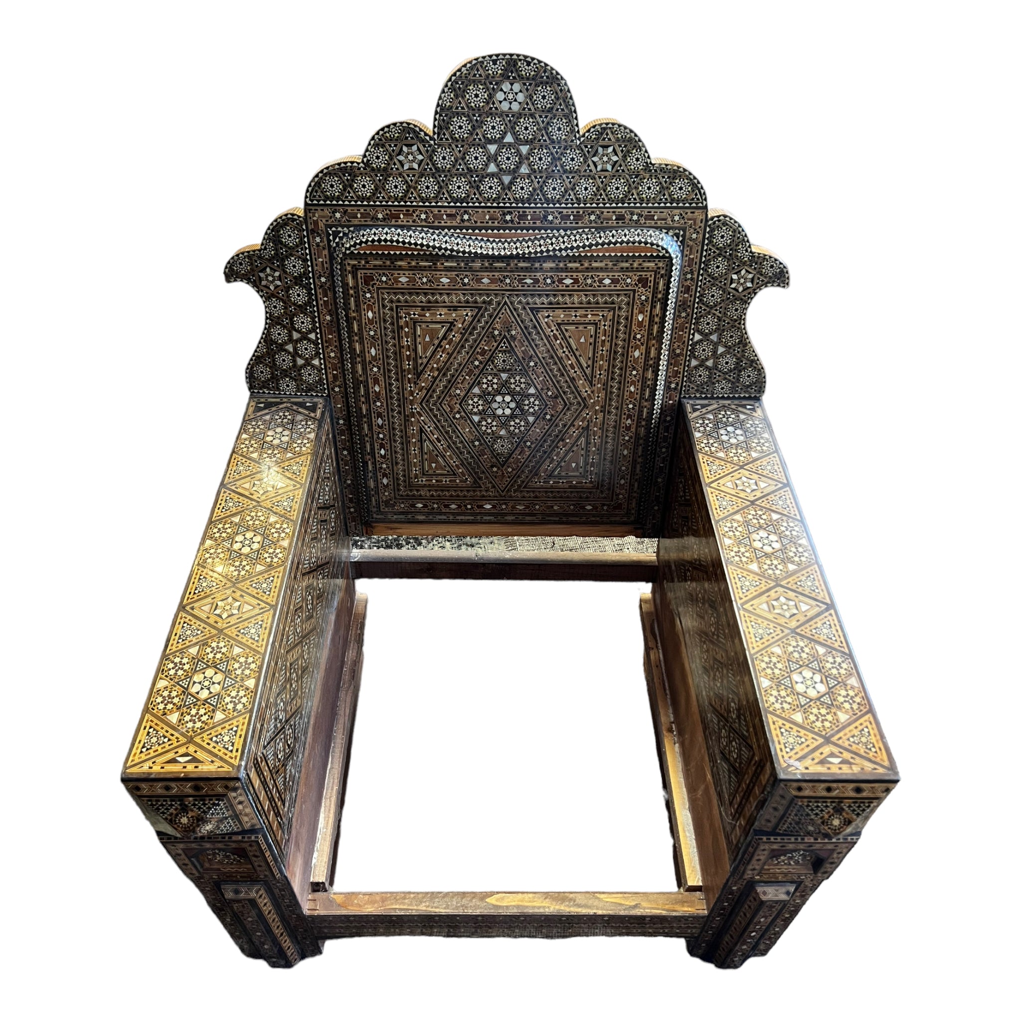 wood
antique chair austin
vintage chair 
vintage chair austin
19th Century Inlaid Syrian Club Chairs
Inlaid Syrian Club Chairs
19th Century Inlaid Syrian Club Chairs austin
Syrian Club Chairs
 Inlaid Syrian Club Chairs austin
Syria
mother of pearl
leather
large chair
intricate
inlay
home
club chair
chair
carved
Bone
19th century
arabic
camel bone
antique
patterned
geometric
intricate