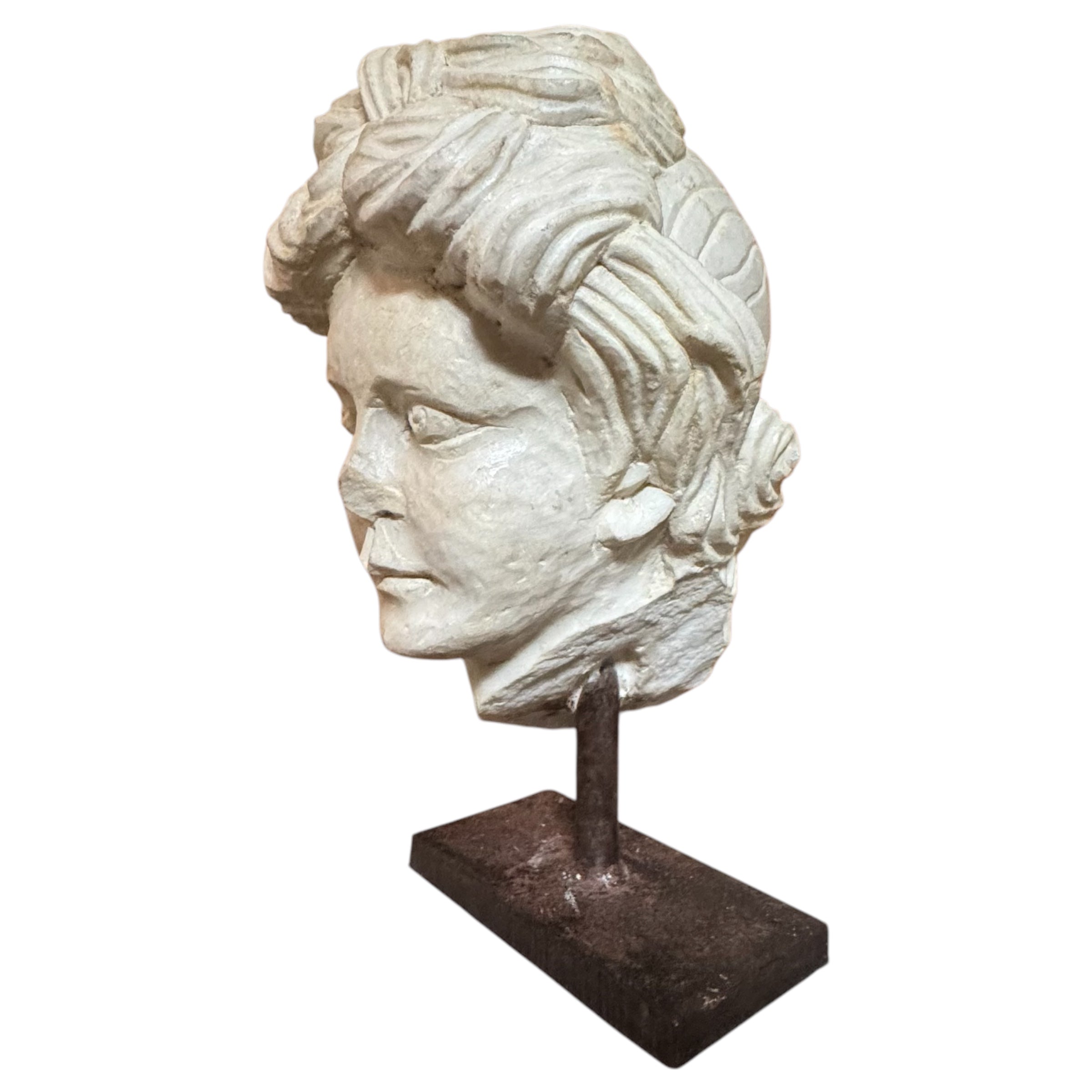 stand
Sculpture
sculptural
roman
portraiture
Neoclassical
marble
iron stand
iron
face
classical
carved
bust
antiquity
An Enigma in Marble: A Roman-Style Bust
A Roman-Style Bust
Marble Roman-Style Bust
face sculpture
marble bust
Roman portraiture