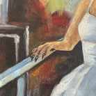 whimsical
wall art
Oil painting
gold frame
Dog
ballet
ballerina
Art
Animal
Painting
painting austin
impressionism
Surrealism
modern figurative art
figurative art
ballet art
dog adorned with a human form in a ballet dress.
dog adorned with a human form
anthropomorphic
dog painting
dog painting austin