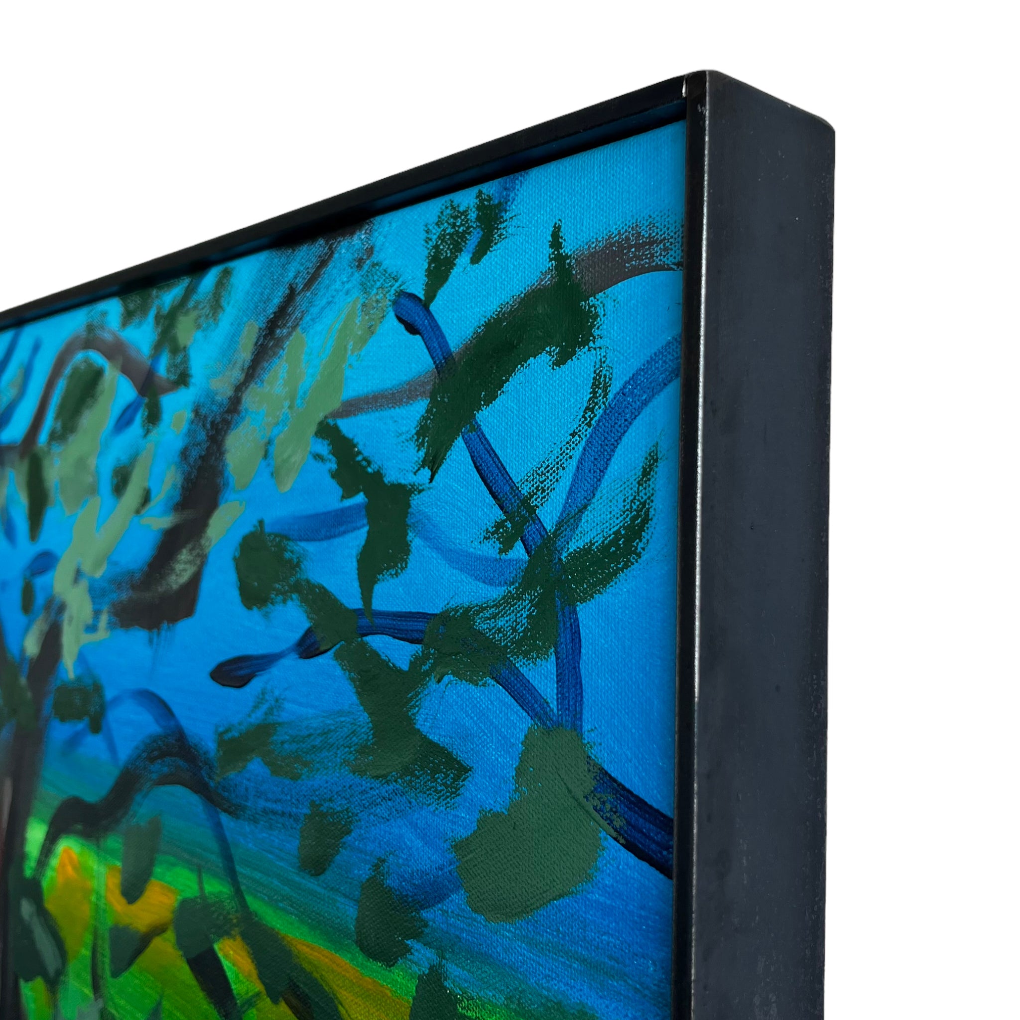 wall art
trees
Spanish artist
spain
living room
Living
Jesus Zamarron
Home
framed
Contemporary
Colorful
blue and green
Art
acrylic painting
Large art
steel frame