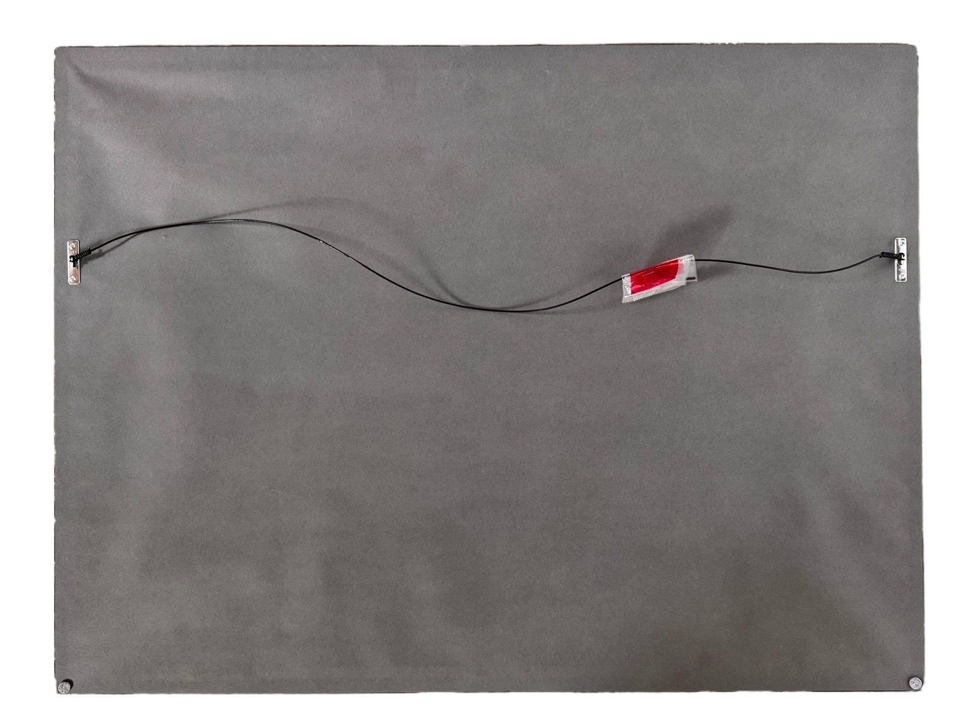 A naturalistic landscape oil painting by Michael Reilly titled "Mill Pond with Bridge" depicts a small town scene with a stone bridge over a mill pond, several buildings, and numerous bare trees under a grey sky