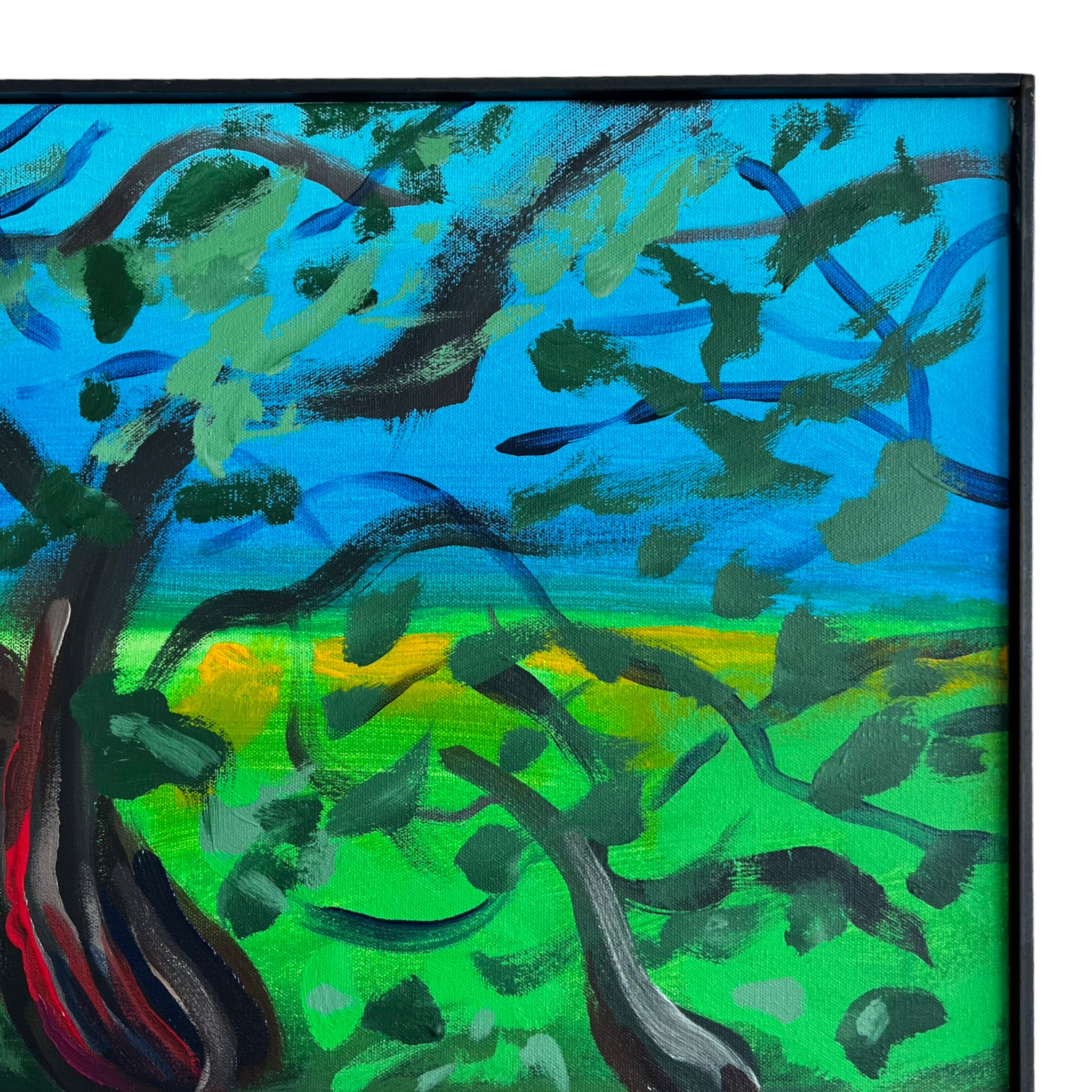 wall art
trees
Spanish artist
spain
living room
Living
Jesus Zamarron
Home
framed
Contemporary
Colorful
blue and green
Art
acrylic painting
Large art
steel frame