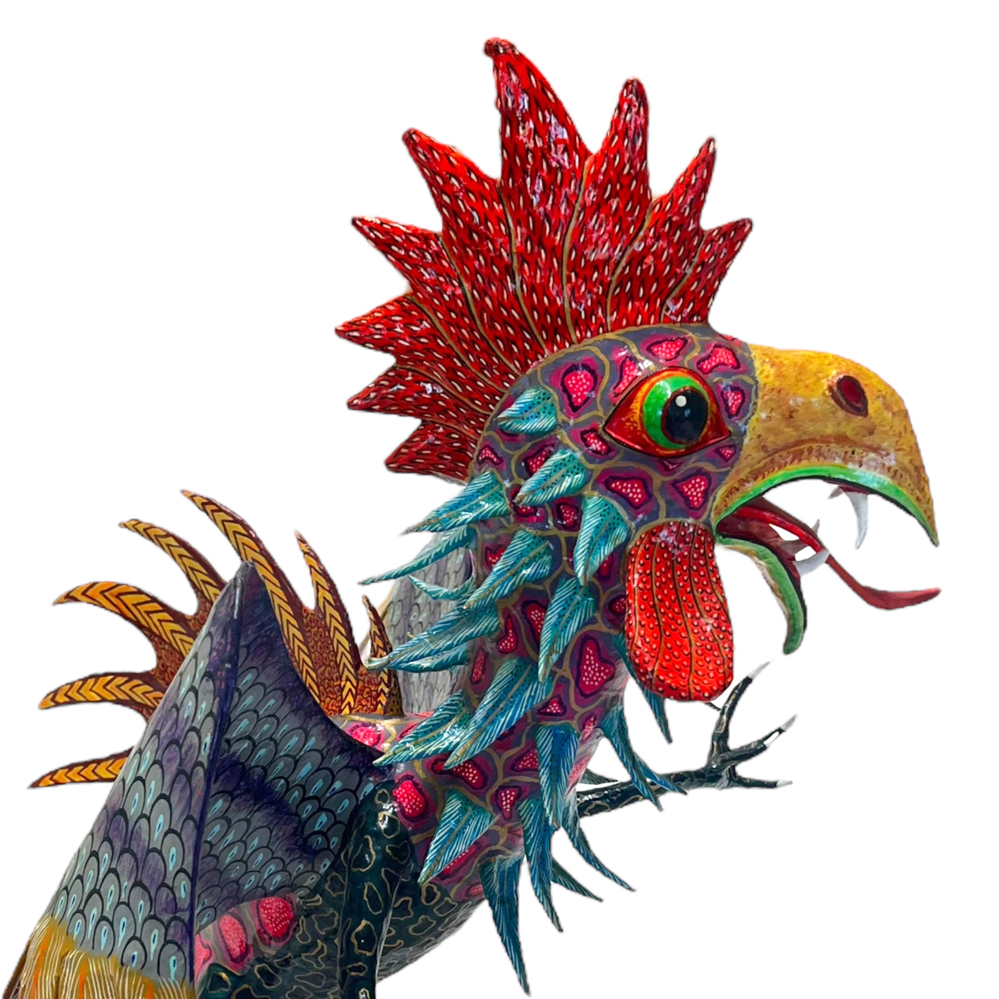 vibrant
Sculpture
sculptural
Paper mache
Mexico
Mexican artist
Mexican
living room
Home
folk art
feathers
deocr
Colorful
birds
bird
Art
Antonio Joel Garcia
Animals
Animal
alebrije
2000s
Cartoneria
creature
hanging art