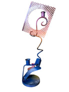 Luis Colmenares (American/New Orleans, b. 1959), Two Steel Three Light Candlestick Sculptures, 1998, Candlesticks, Steel, multicolored, New Orleans, Sculptures, Powder Coated