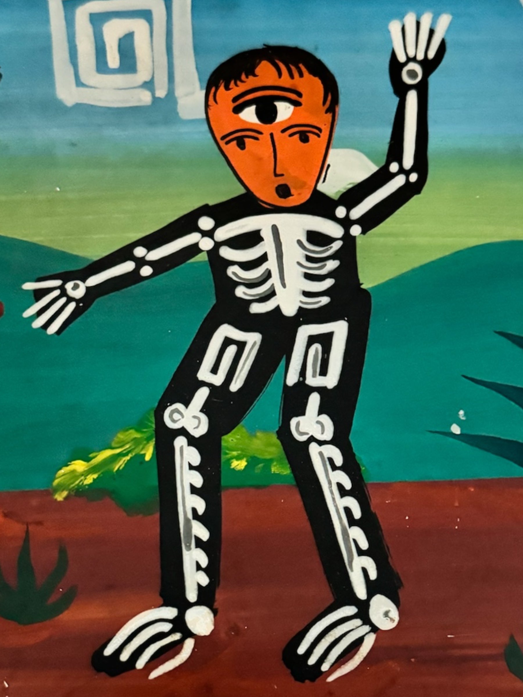 wall art
tin
skeleton
religious
Painting
Mexico
Mexican artist
Mexican
folk art
eyes
exvoto
devotional art
Contemporary
Colorful
Art
acrylic painting
Christopher Rodriguez Contreras
Christopher Rodriguez Contreras art
Christopher Rodriguez Contreras mexican folk art
exvoto austin
religious art
contemporary art