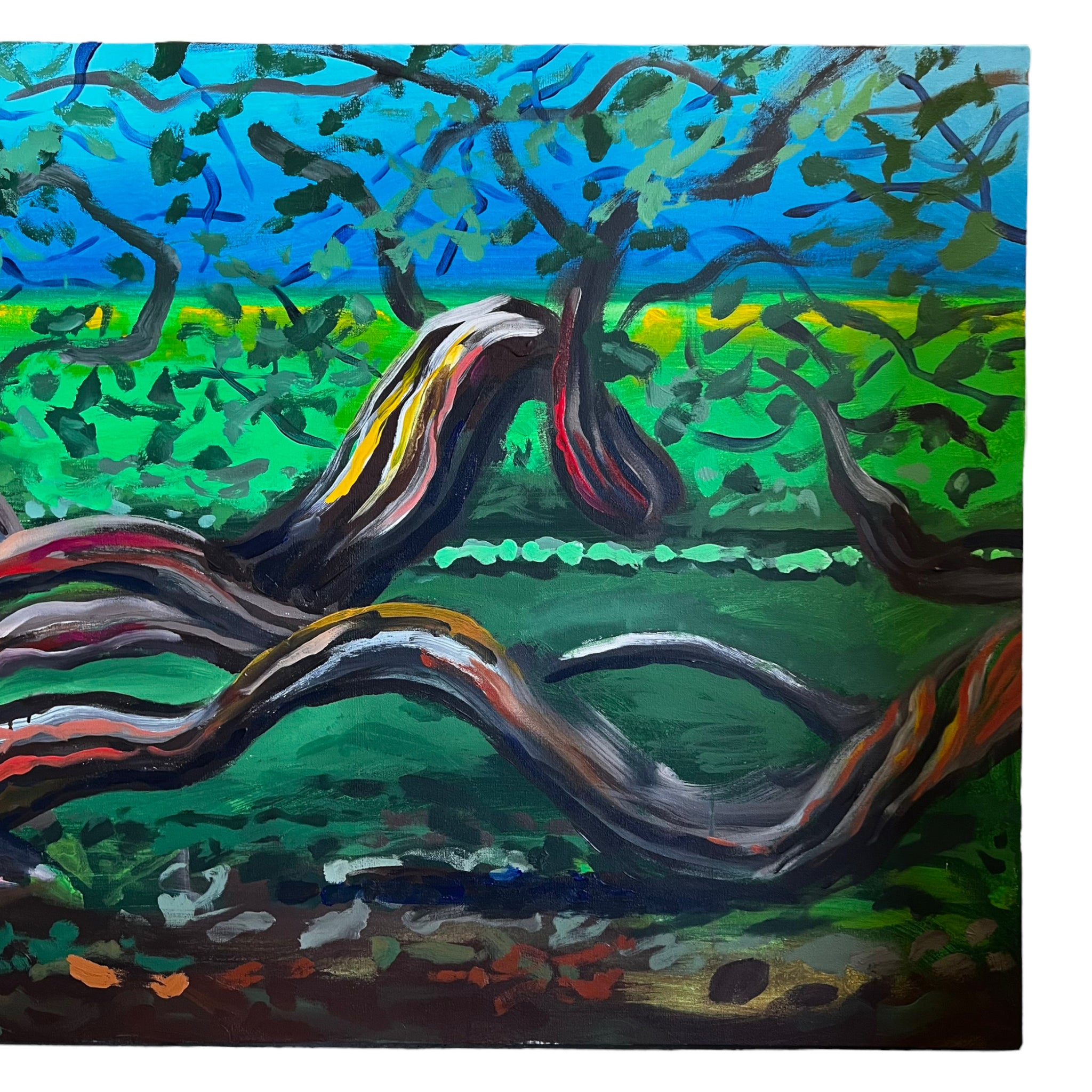 wall art
trees
Spanish artist
spain
living room
Living
Jesus Zamarron
Home
framed
Contemporary
Colorful
blue and green
Art
acrylic painting
Large art
steel frame