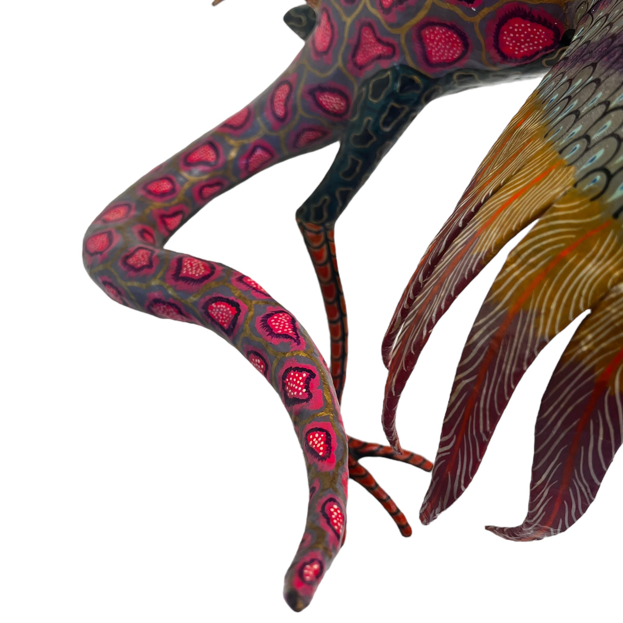 vibrant
Sculpture
sculptural
Paper mache
Mexico
Mexican artist
Mexican
living room
Home
folk art
feathers
deocr
Colorful
birds
bird
Art
Antonio Joel Garcia
Animals
Animal
alebrije
2000s
Cartoneria
creature
hanging art