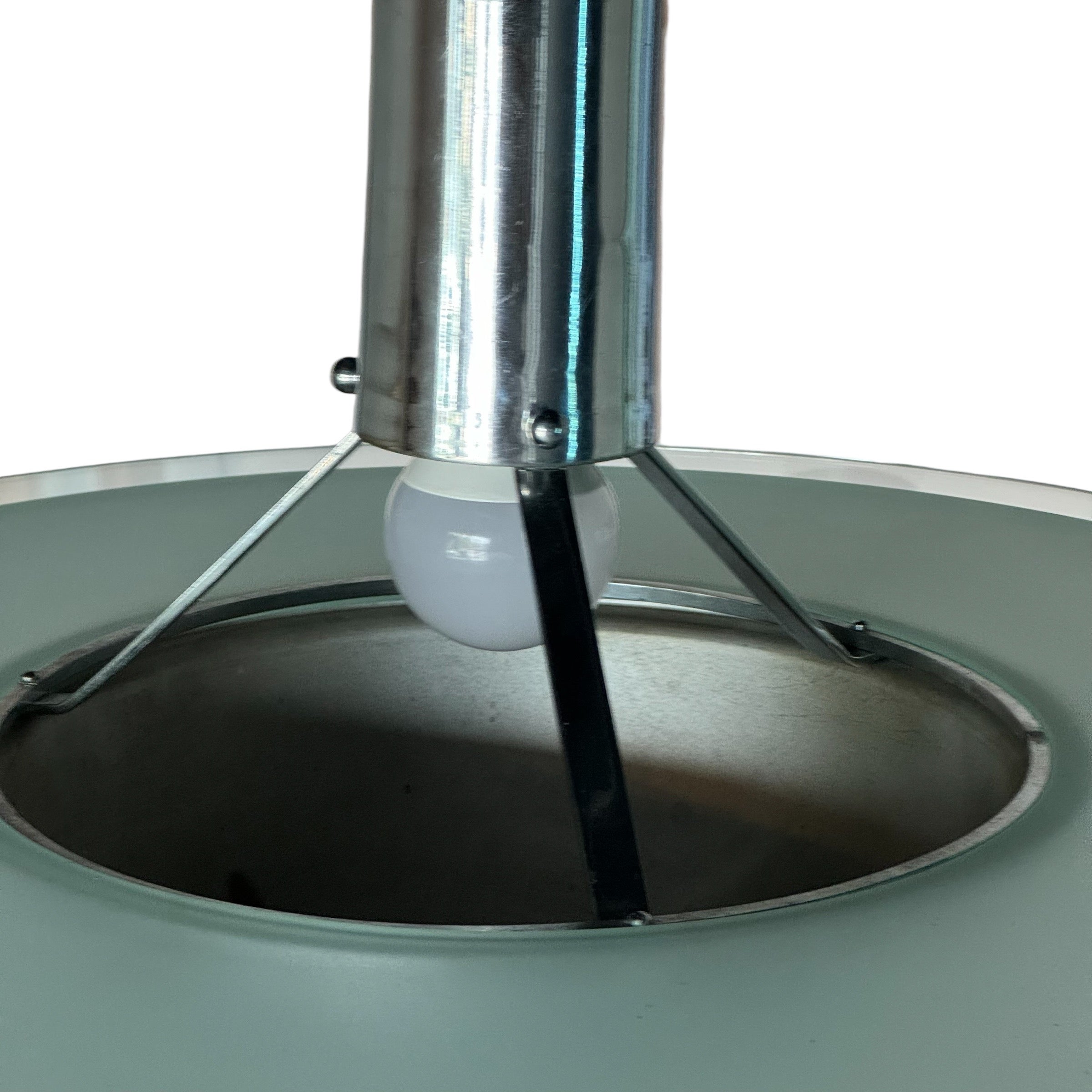 Vintage
space age
Silver
Overhead lighting
Lighting
italian
Glass
Gaetano Sciolari
czech
Chrome
chandelier
Art Deco
1960s
Gaetano Sciolari Attributed Pendant with Frosted Glass Sphere
Pendant with Frosted Glass Sphere
hanging lamp
Gaetano Sciolari Frosted Glass Sphere
retro
retro lamp
art deco lamp
1960s lamp
vintage lamp
vintage lamp austin