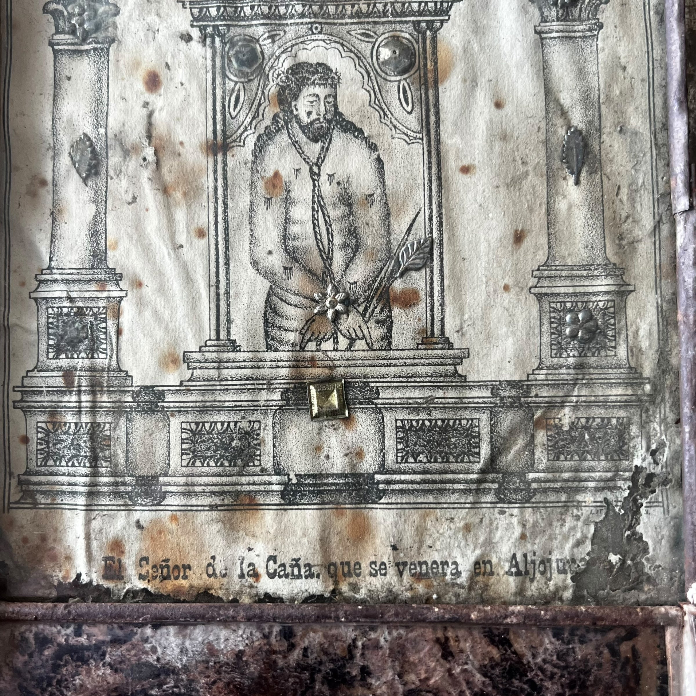 wall art
tin
retablo
religious
Print
Mexico
Mexican
Lord of the Cane
Home
folk art
Art for All
Art
antique
19th century
art under 1000
Glass