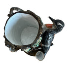 Vase
tree trunk
Majolica
Home
flower vase
birds
bird
Animals
Animal
figurine
home decor
Mid century
Colorful
Ceramic
1960s
Table Top
leaves
foliage