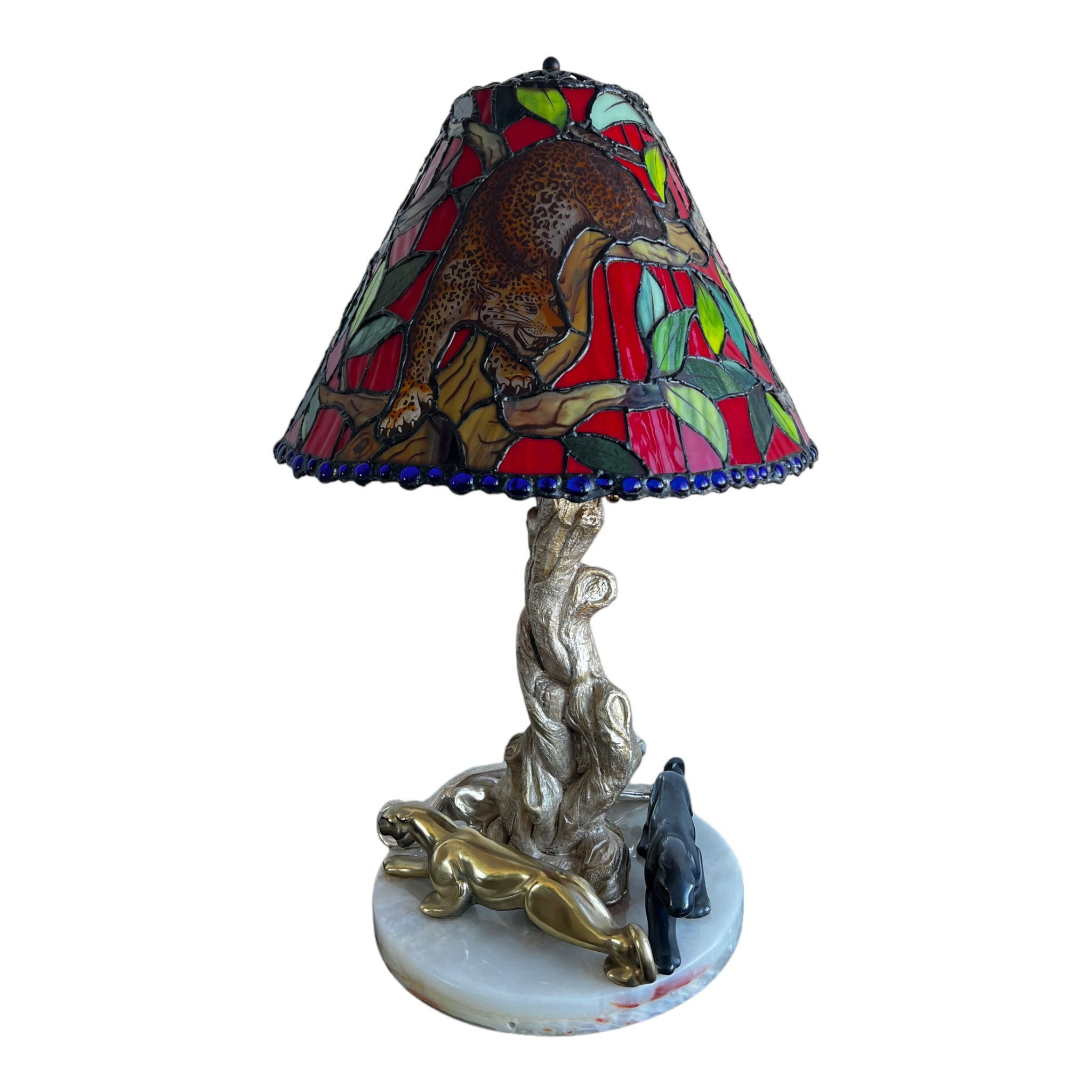 Table lamp
onyx marble
living room
Lamp
Home
Glass
cheetah
Animals
Animal
1970s
Colorful
stained glass
leopard
Faux bois
jaguars
Red
Artisan
Living