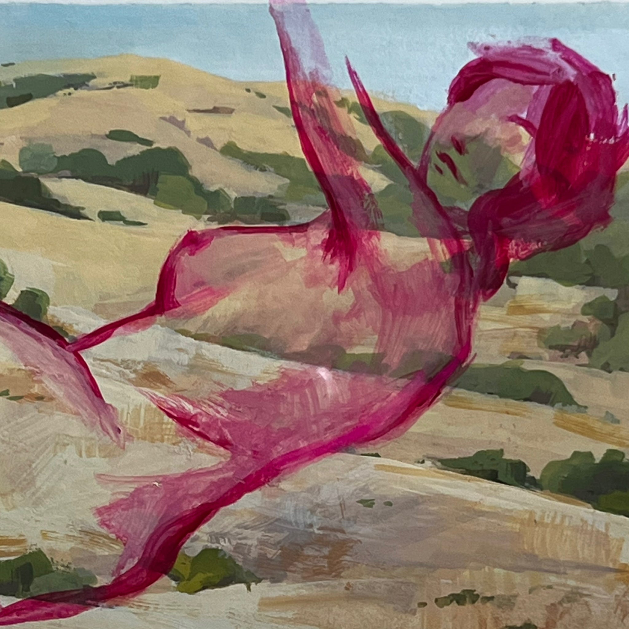 woman
Watercolor
wall art
Plein Air
Painting
Ondrea Vicklund
nude
Landscape
in the buff
hot pink
Home
gouache
gold frame
framed
Figure
female
Contemporary
Colorful
Art
american