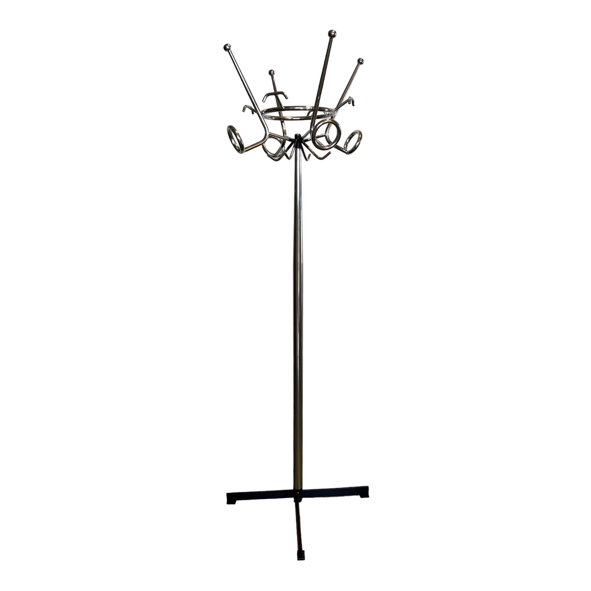 steel
Sourced in Italy
modern
metallic
metal
italian
Home
hall tree
Furniture
Decor
coat rack
Chrome
1960