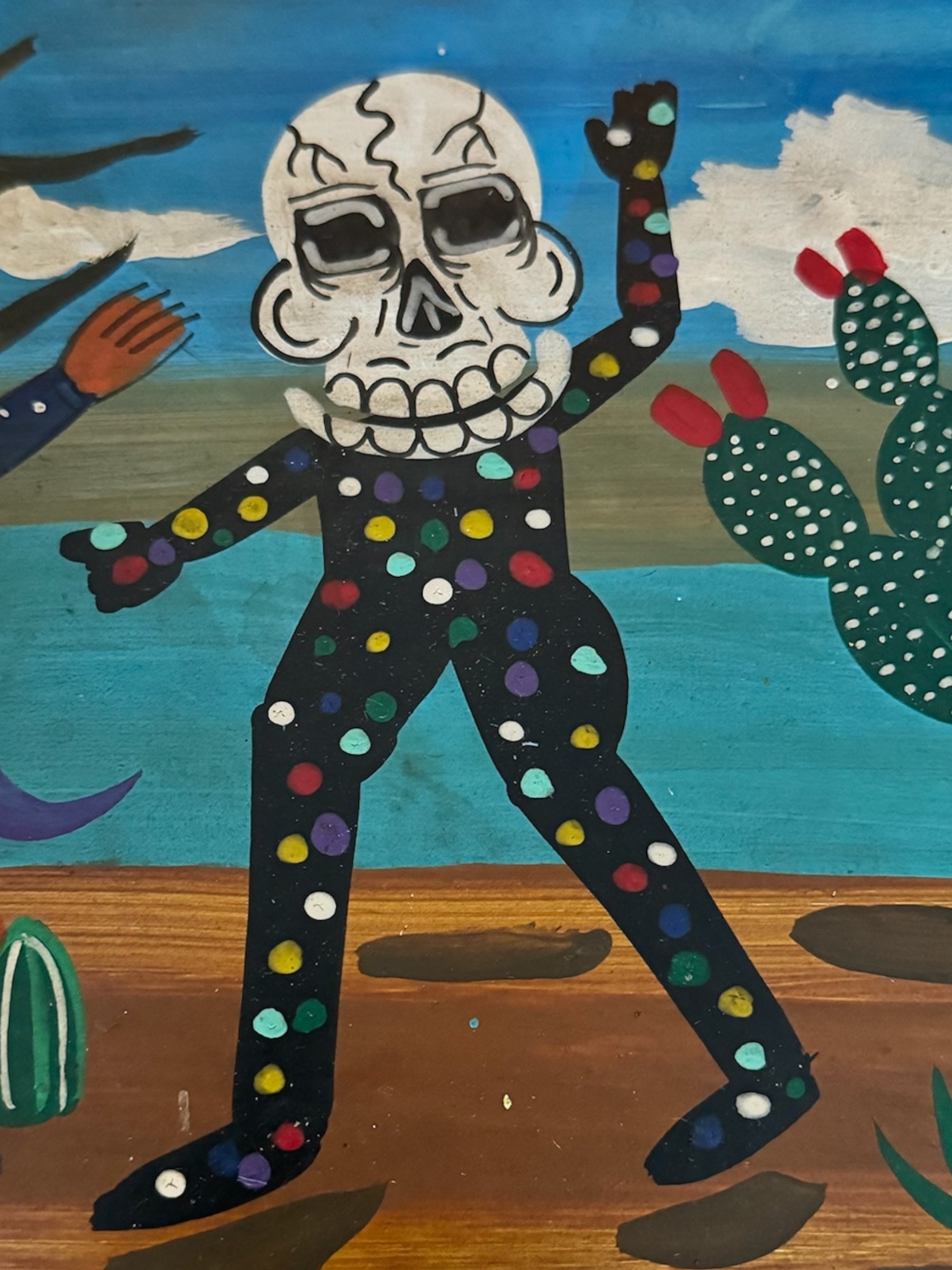 wall art
tin
skeleton
religious
Mexico
Mexican artist
Mexican
folk art
exvoto
devotional art
Contemporary
Colorful
Art
acrylic painting
Christopher Rodriguez Contreras
Christopher Rodriguez Contreras art
Christopher Rodriguez Contreras mexican folk art
Christopher Rodriguez Contreras artist
religious art
exvoto austin
20th-century Mexican artists