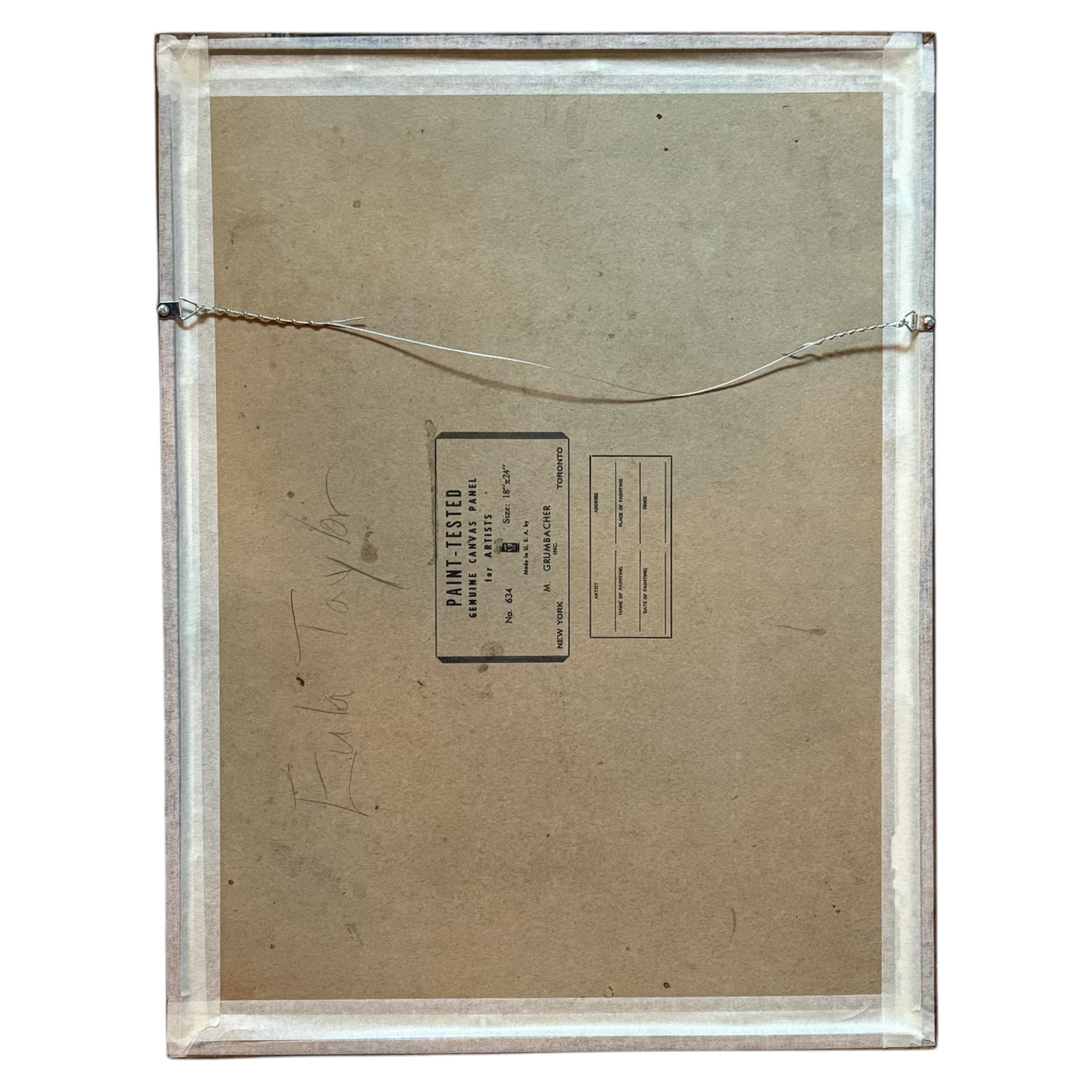 woman
Watercolor on board.
Watercolor
wall art
Painting
nudes
nude woman painting
nude woman
nude figure seated on a chair
nude figure
modern figurative art
modern art
in the buff
female nude in chair
female
expressionism
earth tones
art under 1000
Art
"Eula Taylor" written on verso
"Eula Taylor"