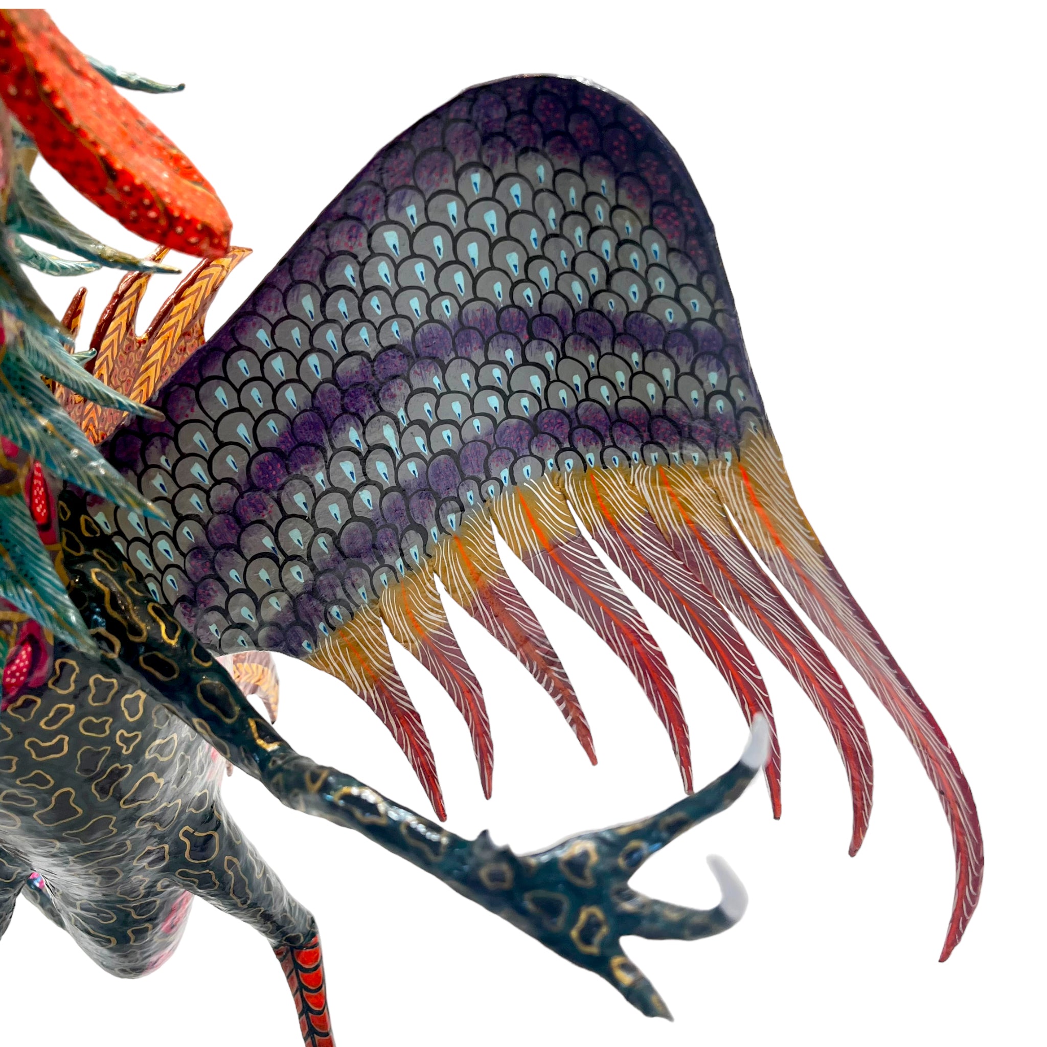 vibrant
Sculpture
sculptural
Paper mache
Mexico
Mexican artist
Mexican
living room
Home
folk art
feathers
deocr
Colorful
birds
bird
Art
Antonio Joel Garcia
Animals
Animal
alebrije
2000s
Cartoneria
creature
hanging art