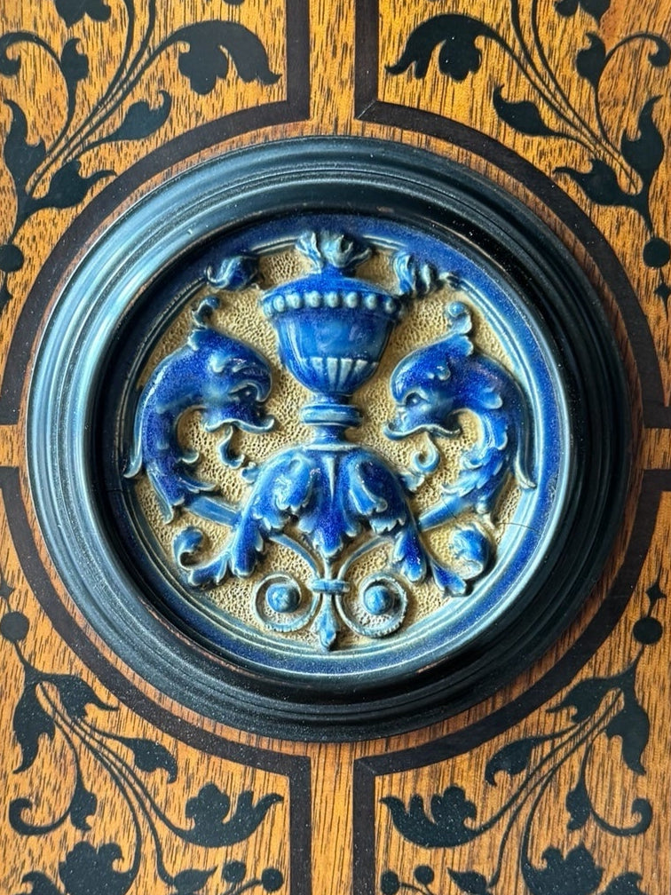 Writing desk
Antique
Victorian
19th-century
English
Walnut
Parcel-ebonized
Construction & Craftsmanship:
Dovetail joints
Handcrafted
Solid wood
Plank construction
Joinery
Construction details
Traditional woodworking