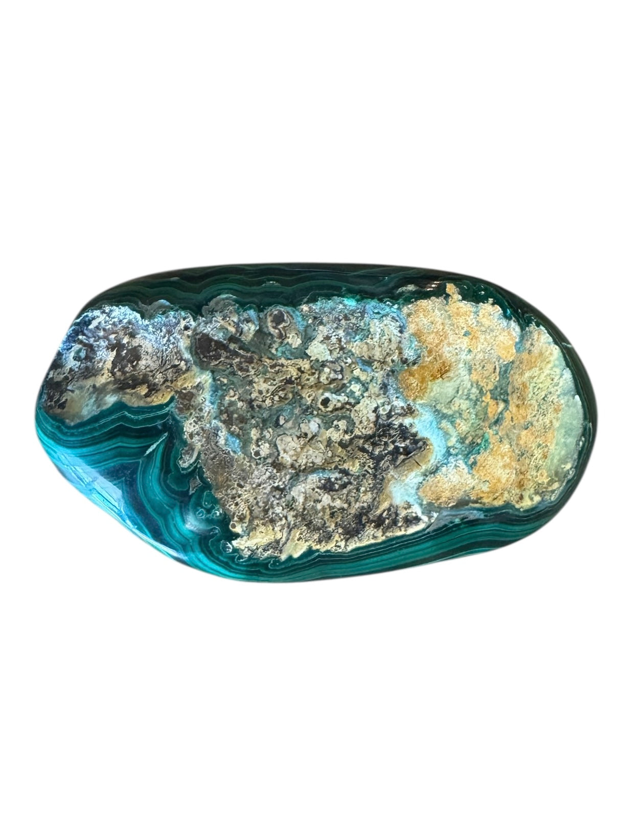 Malachite specimen
Mineral inclusion
Banded patterns
Natural textures
Polished stone
Collector's item
Unique find
Rare specimen
Green hues
Mineral matrixMalachite
Specimen
Mineral
Stone
Banded
Green
Unique
Rare
Polished
Textured
Matrix
Collectible
Display
Natural
Vibrant