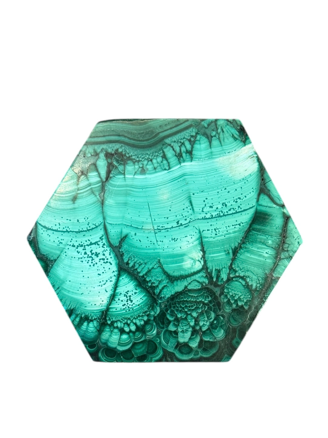 Malachite
Box
Hexagonal
Copper
Stone
Vintage
Decorative
Design
Green
Unique
Geometric
Striated
ByCloudia
Malachite box
Hexagonal box
Copper trim
Design object
Stone box
Unique design
Decorative box
Vintage box
Geometric box