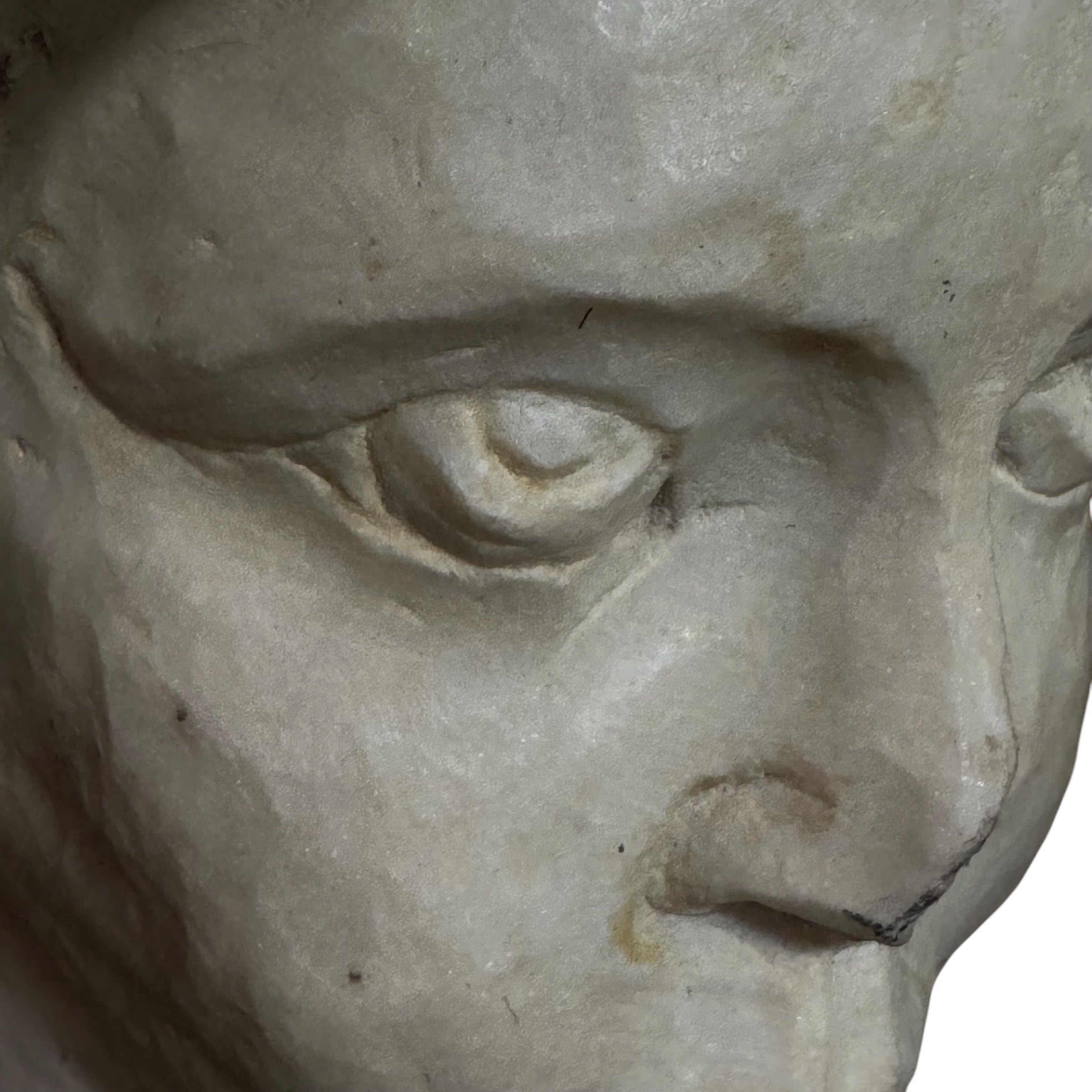 stand
Sculpture
sculptural
roman
portraiture
Neoclassical
marble
iron stand
iron
face
classical
carved
bust
antiquity
An Enigma in Marble: A Roman-Style Bust
A Roman-Style Bust
Marble Roman-Style Bust
face sculpture
marble bust
Roman portraiture