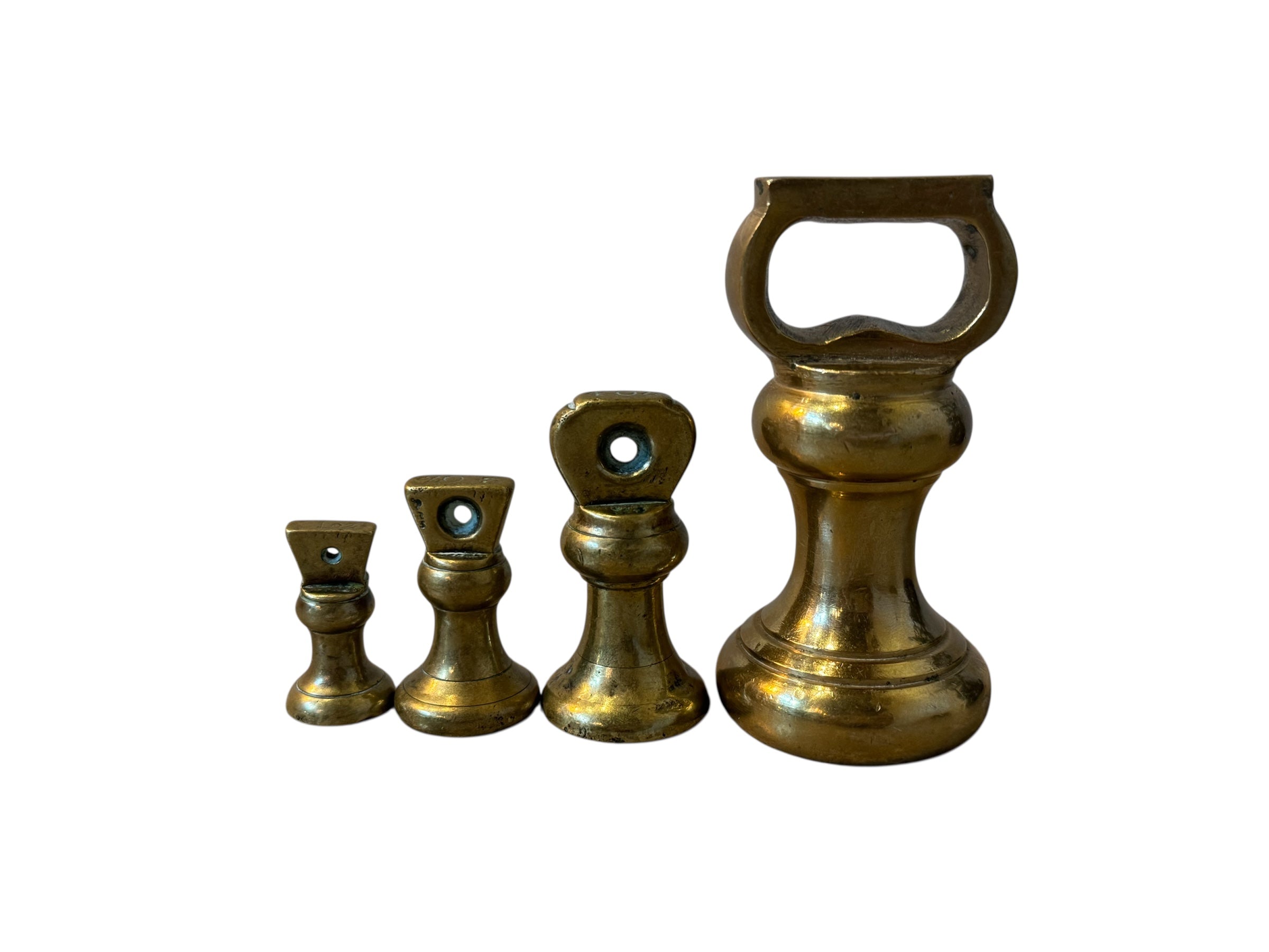 Painted Balance Scale with Brass Pans & Weights, Vintage, Antique, Librasco, Black Cast Iron, Brass, Birmingham Kitchen, Weighing Scales, Brass Weights, Kitchen Scale, Appliance