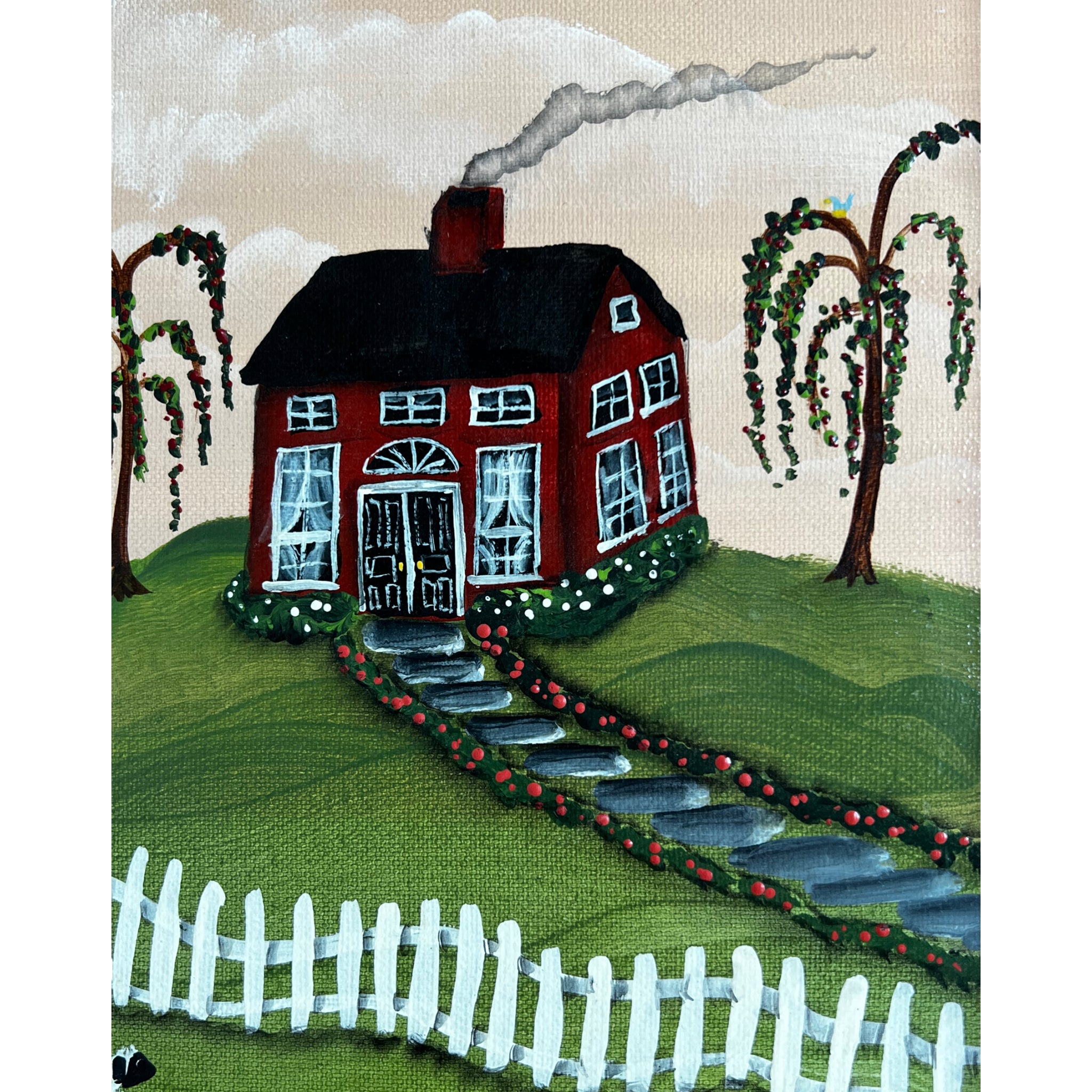 wall art
Vintage
trees
sheep
Painting
original art
Home
Green
folk art
Barbara Thibodeaux
Art
Animals
american
acrylic painting
2000s
Landscape