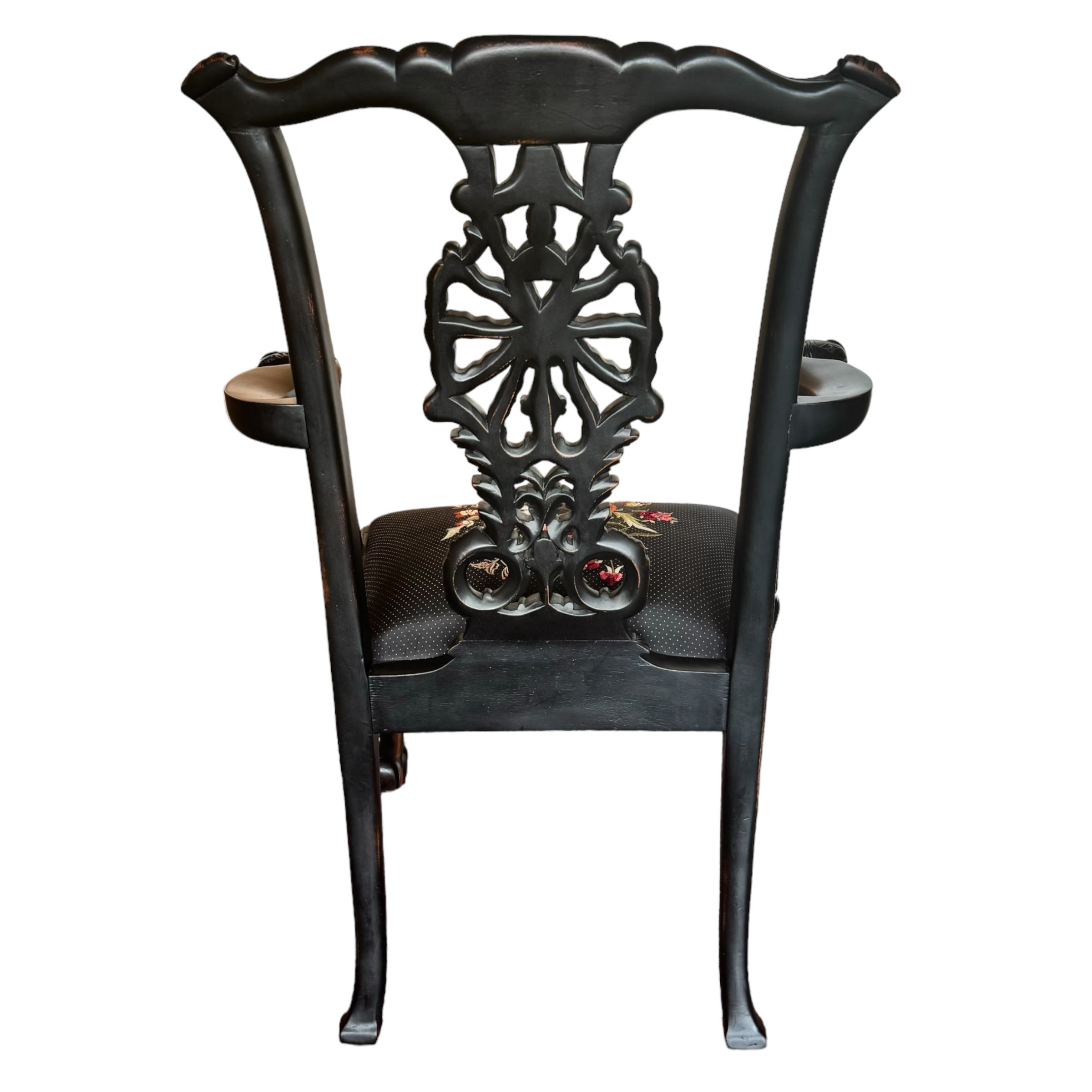 wood
Snakes
serpent
Floral
ebony wood
claw feet
Chippendale
chairs
carved
arm chairs
accent chair
20th Century
George III Chippendale Style Ebonized Armchair
Chippendale Style Ebonized Armchair
Ebonized Armchair
needlepoint flower design
vintage chairs
vintage chairs austin
carved crest
cabriole legs
velvet