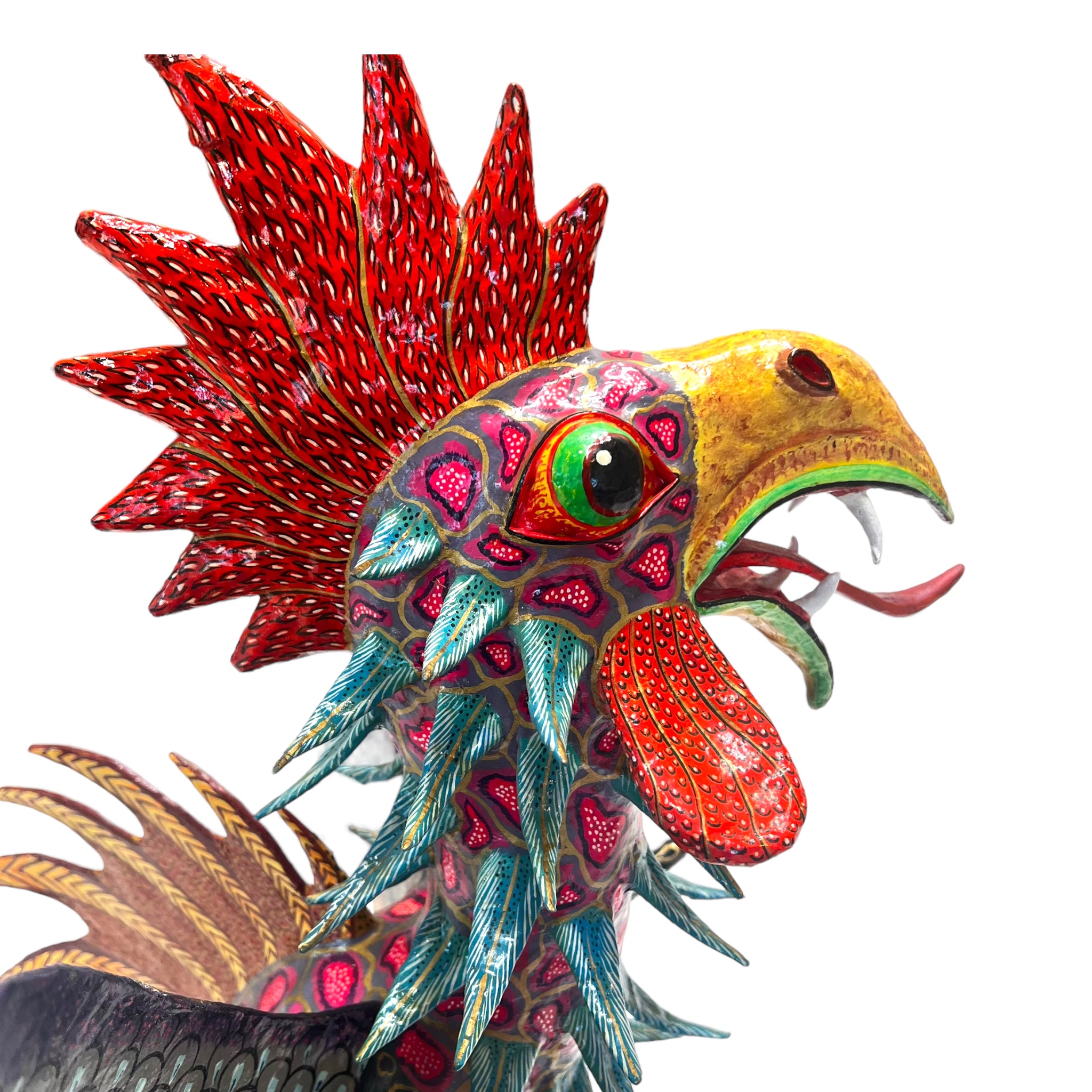 vibrant
Sculpture
sculptural
Paper mache
Mexico
Mexican artist
Mexican
living room
Home
folk art
feathers
deocr
Colorful
birds
bird
Art
Antonio Joel Garcia
Animals
Animal
alebrije
2000s
Cartoneria
creature
hanging art