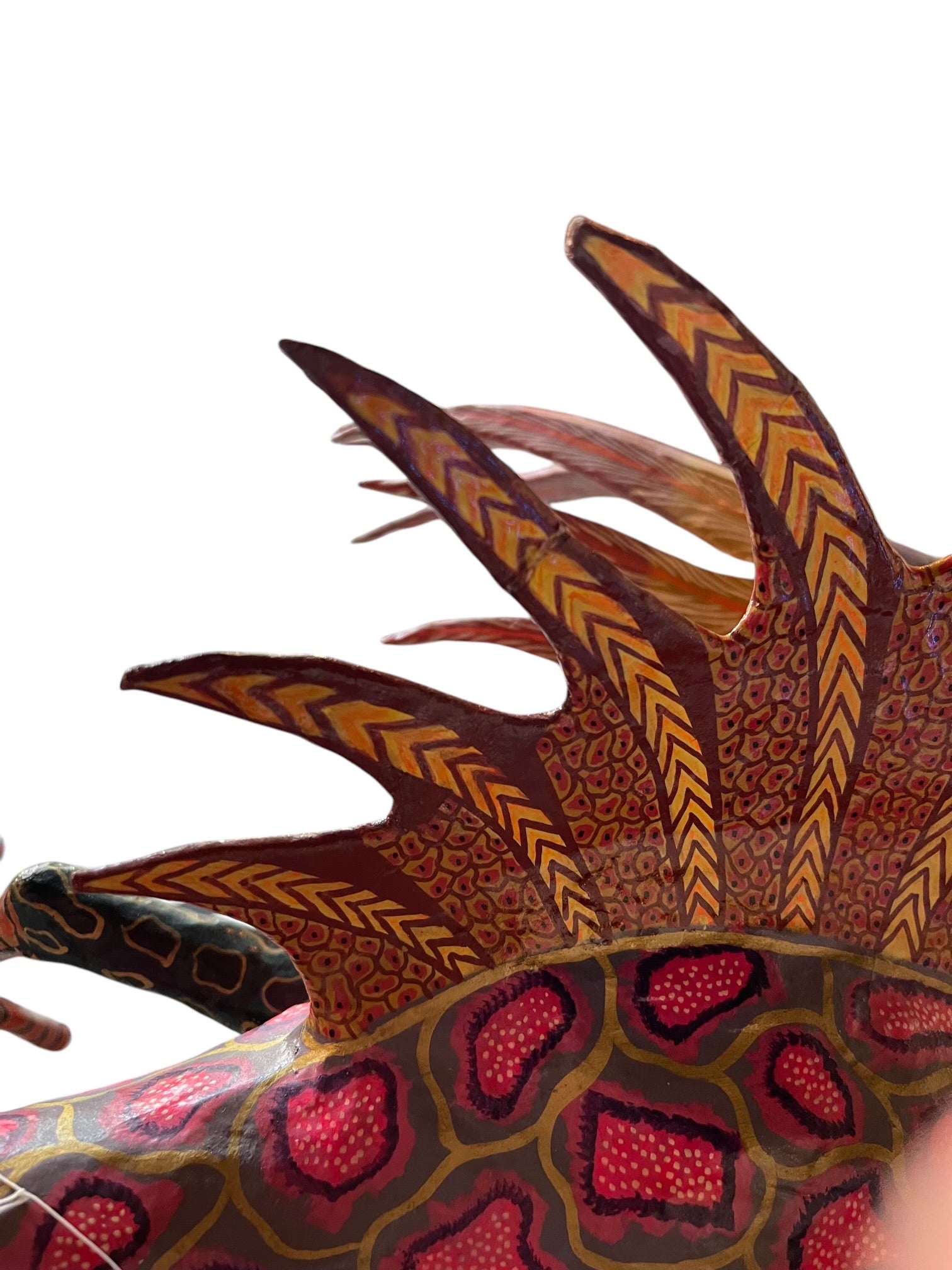 vibrant
Sculpture
sculptural
Paper mache
Mexico
Mexican artist
Mexican
living room
Home
folk art
feathers
deocr
Colorful
birds
bird
Art
Antonio Joel Garcia
Animals
Animal
alebrije
2000s
Cartoneria
creature
hanging art